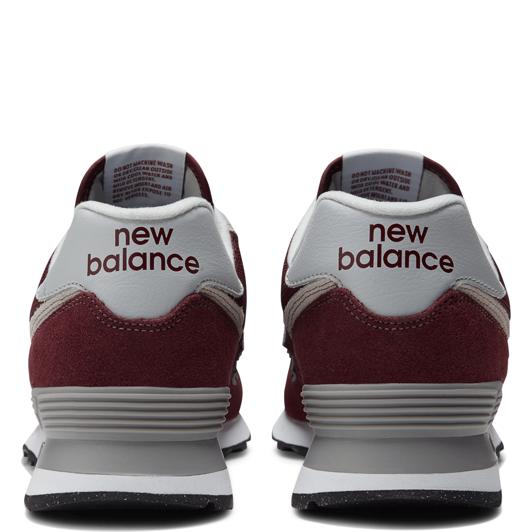 Baskets basses en cuir velours et mesh NEW BALANCE Rouge