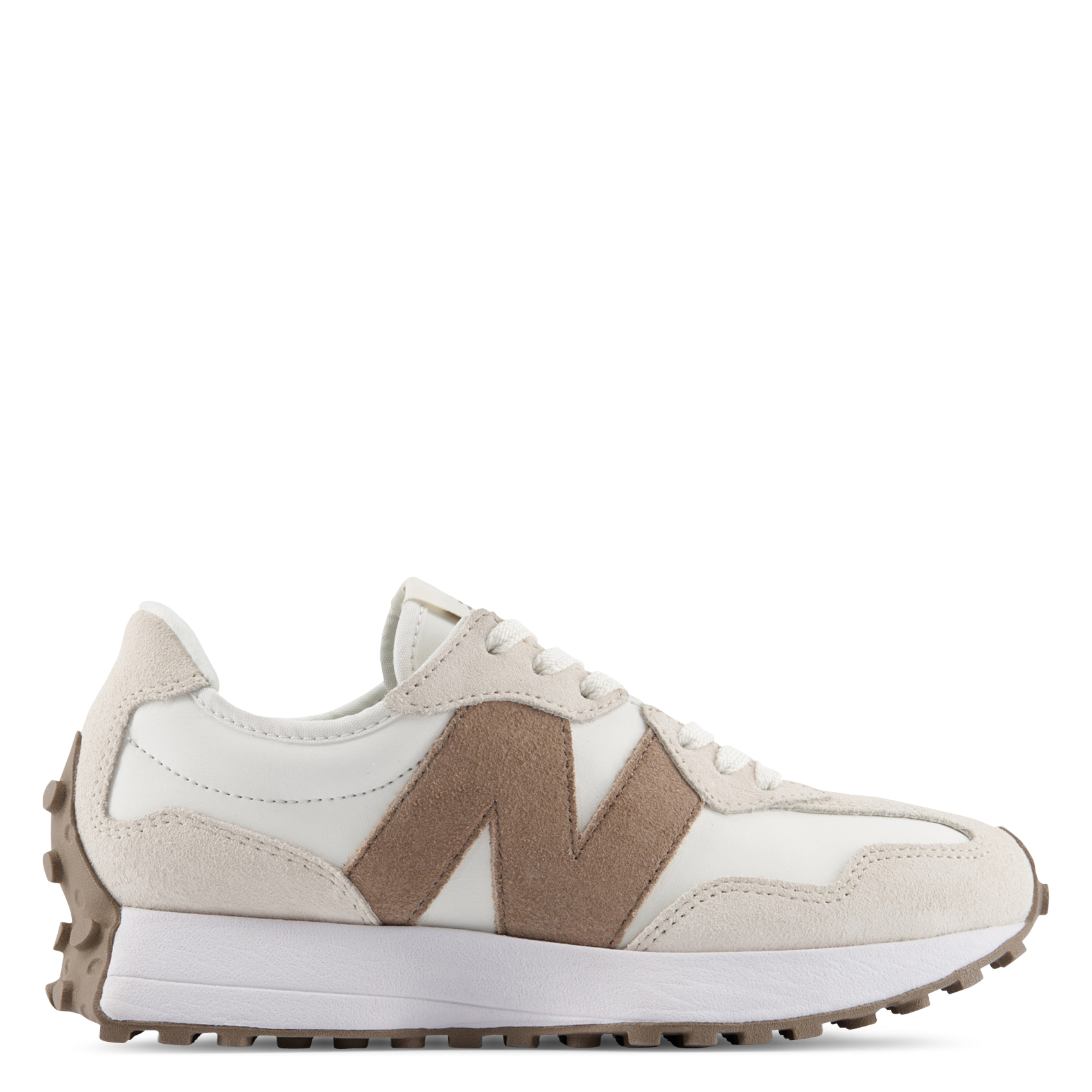 Lage sneakers van leermix NEW BALANCE Wit