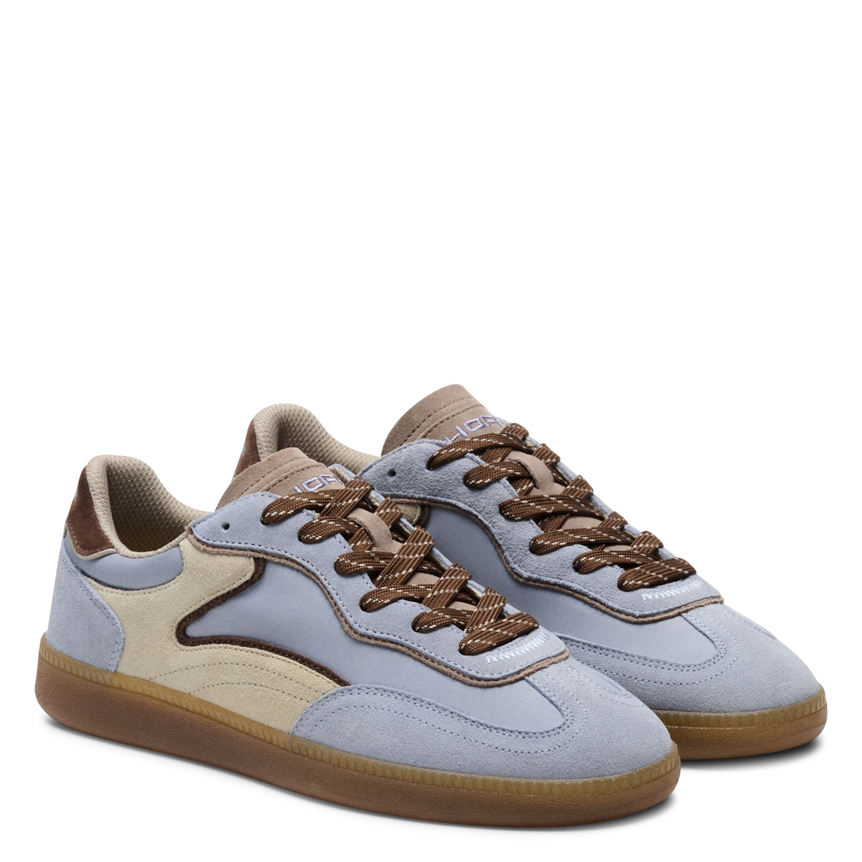 Niedrige Sneaker aus Leder-Mix HOFF Blau