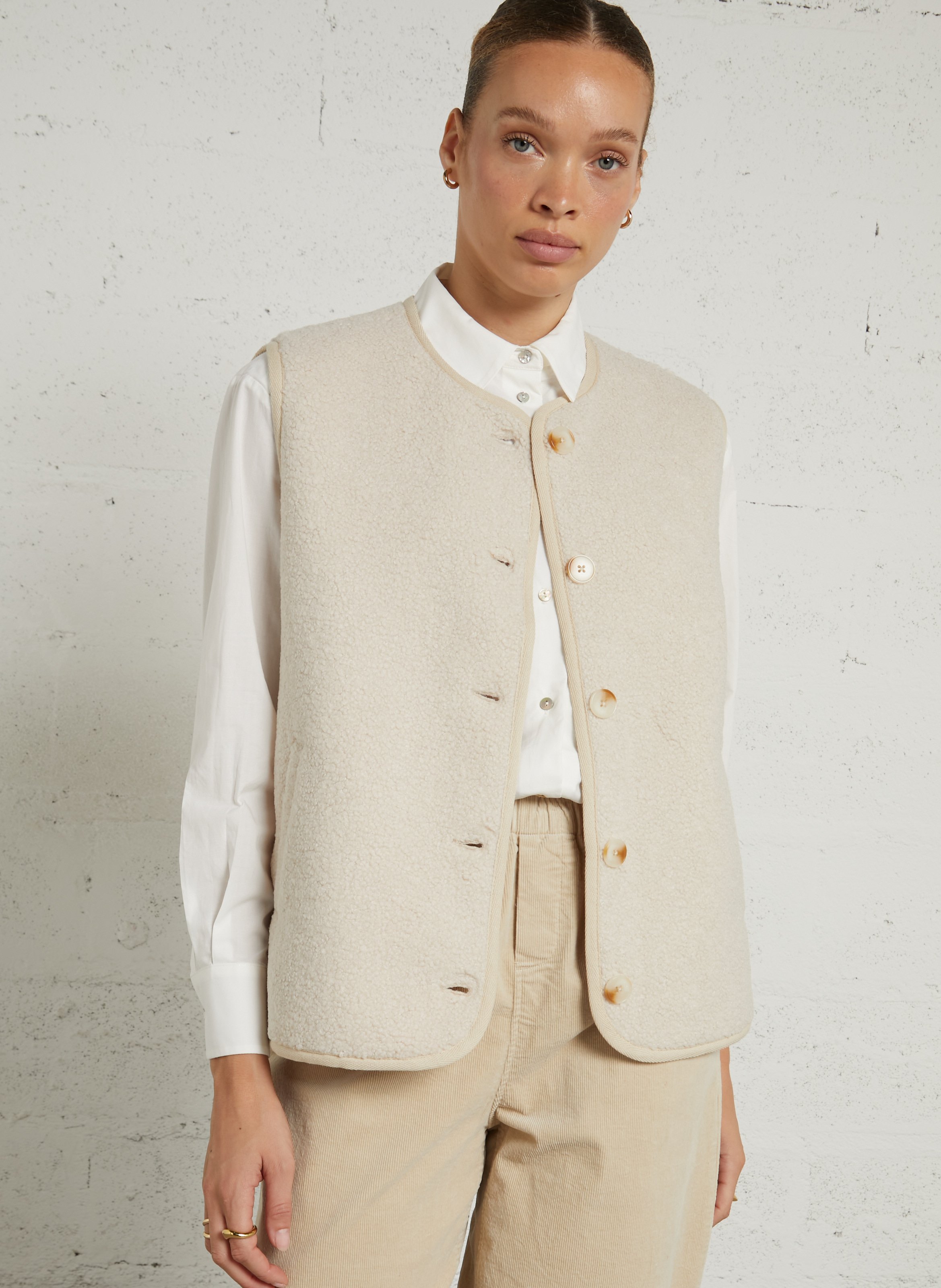 Faux fur sleeveless vest JC SOPHIE