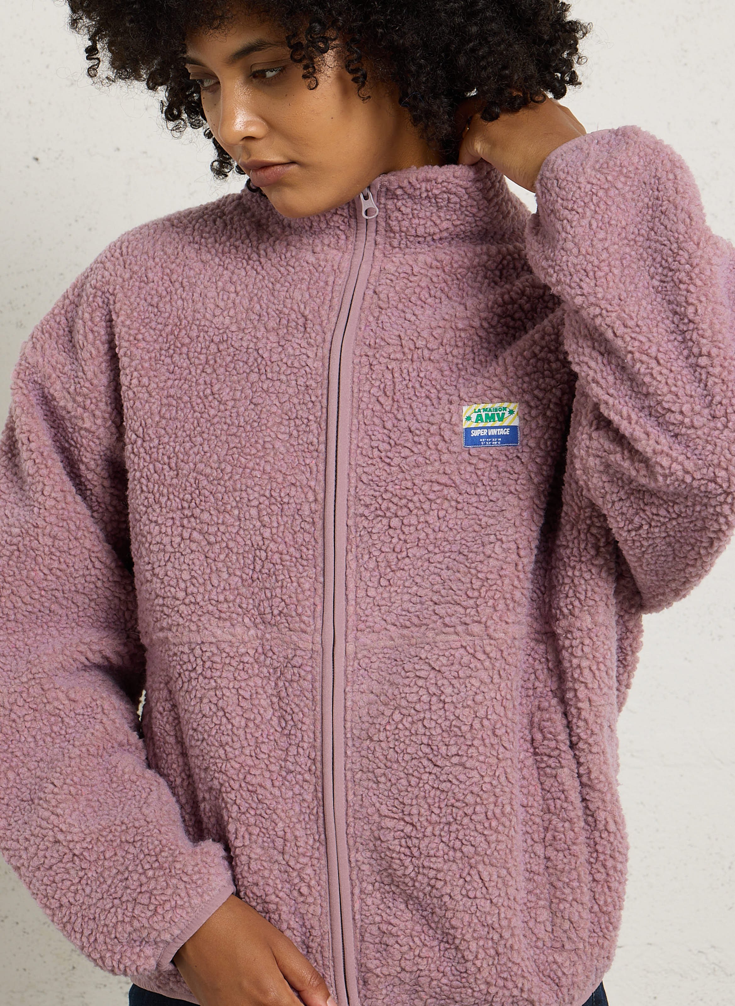 Fleecejack met rits AMERICAN VINTAGE Roze