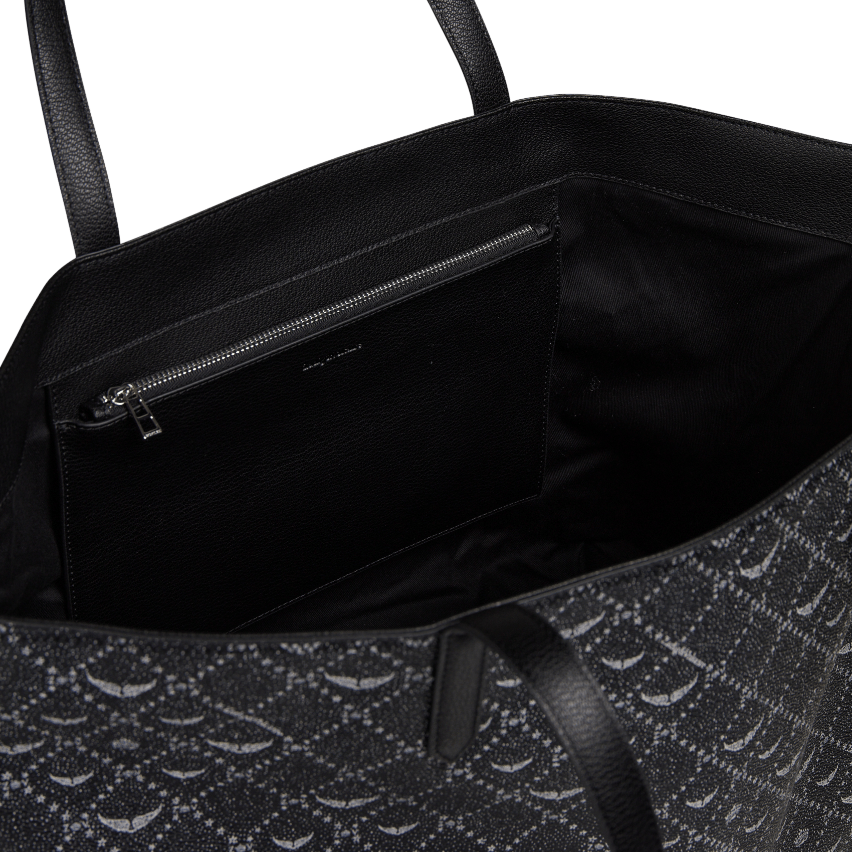 Sac cabas monogrammé ZADIG&VOLTAIRE Noir