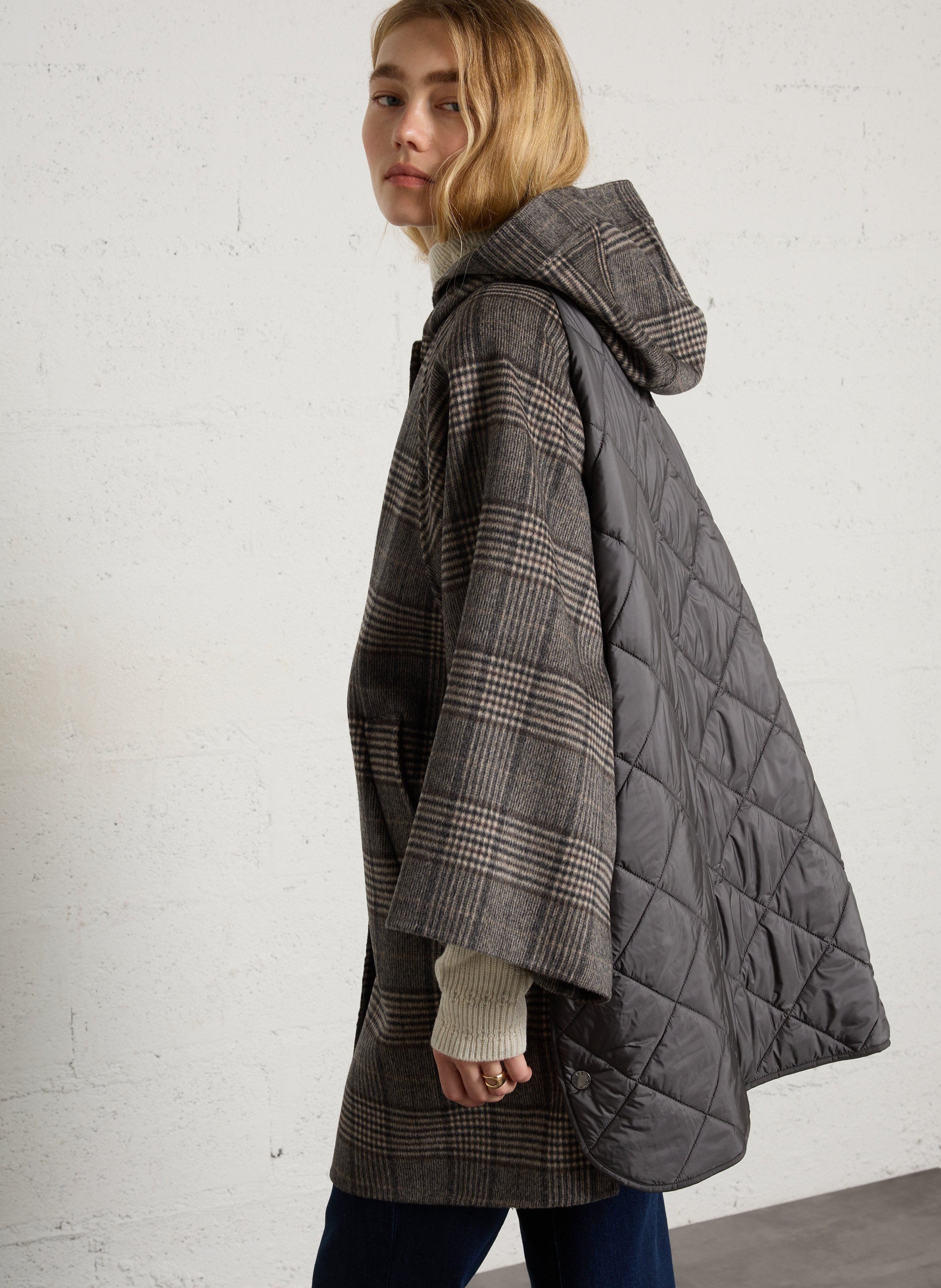 Weiter Wollmantel MAX MARA WEEK END Schwarz