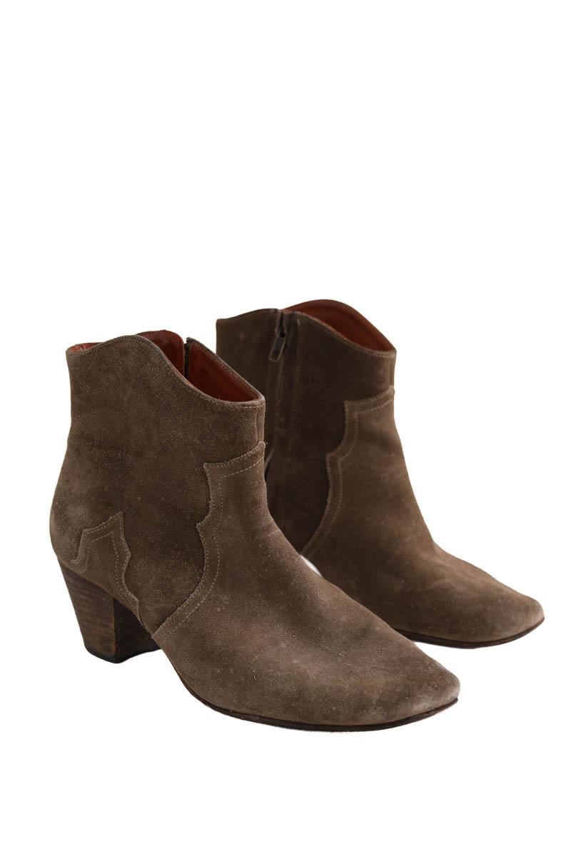 Ankle boots ISABEL MARANT - Seconde Main Khaki