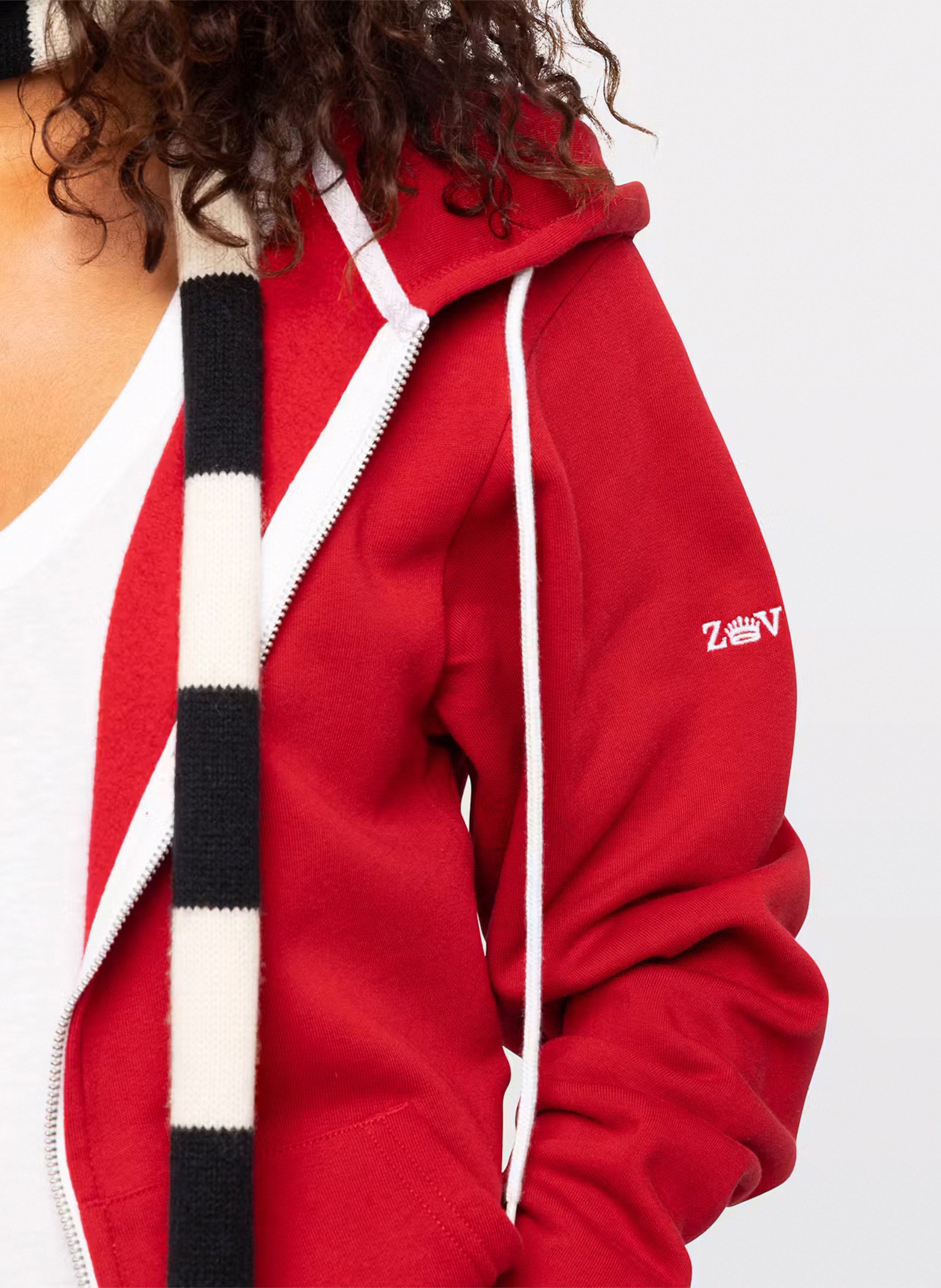 Kapuzen-Sweatshirt aus Baumwolle ZADIG&VOLTAIRE Rot