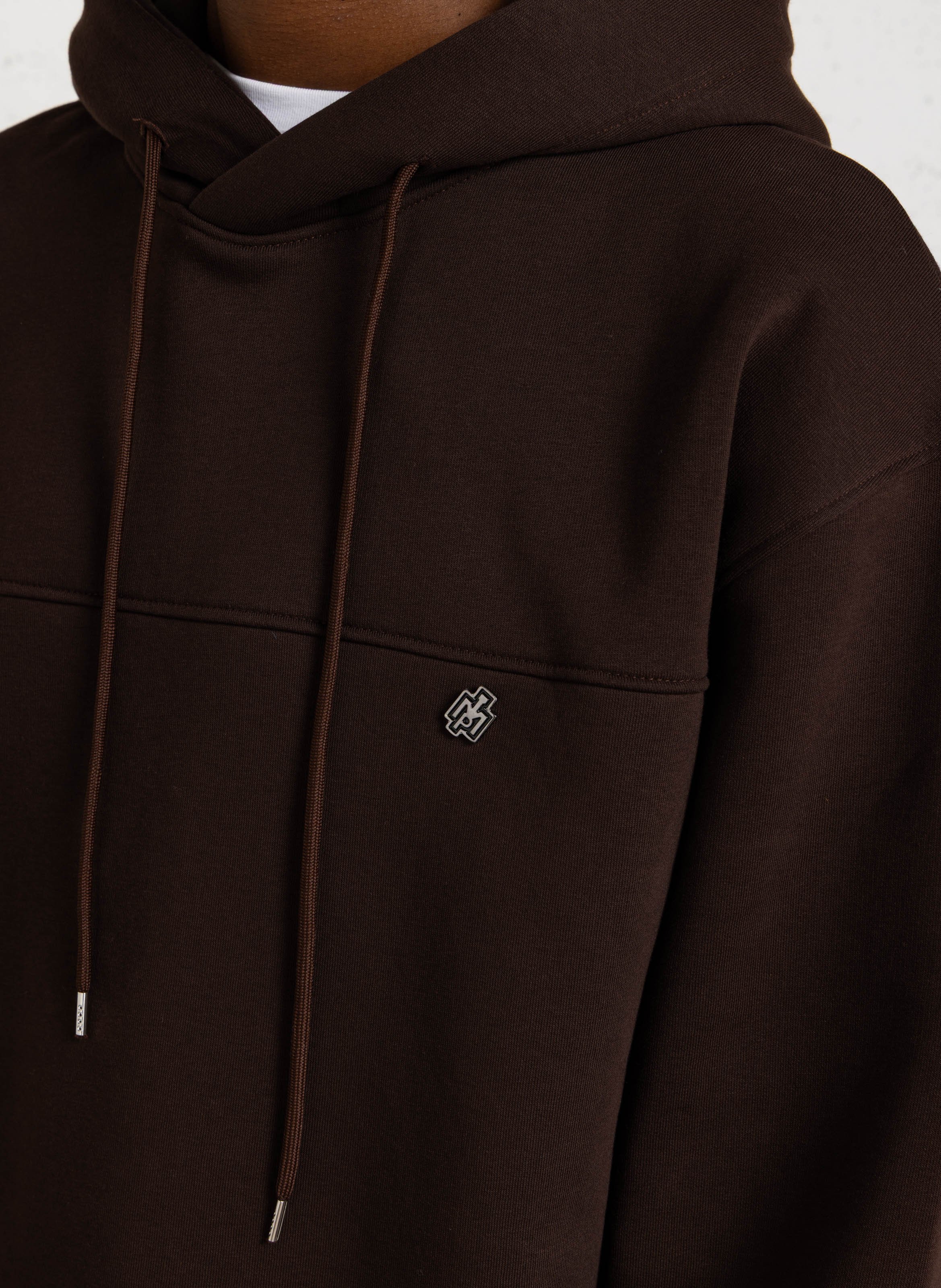 Sweat à capuche oversize en coton mélangé IMPERIAL Marron