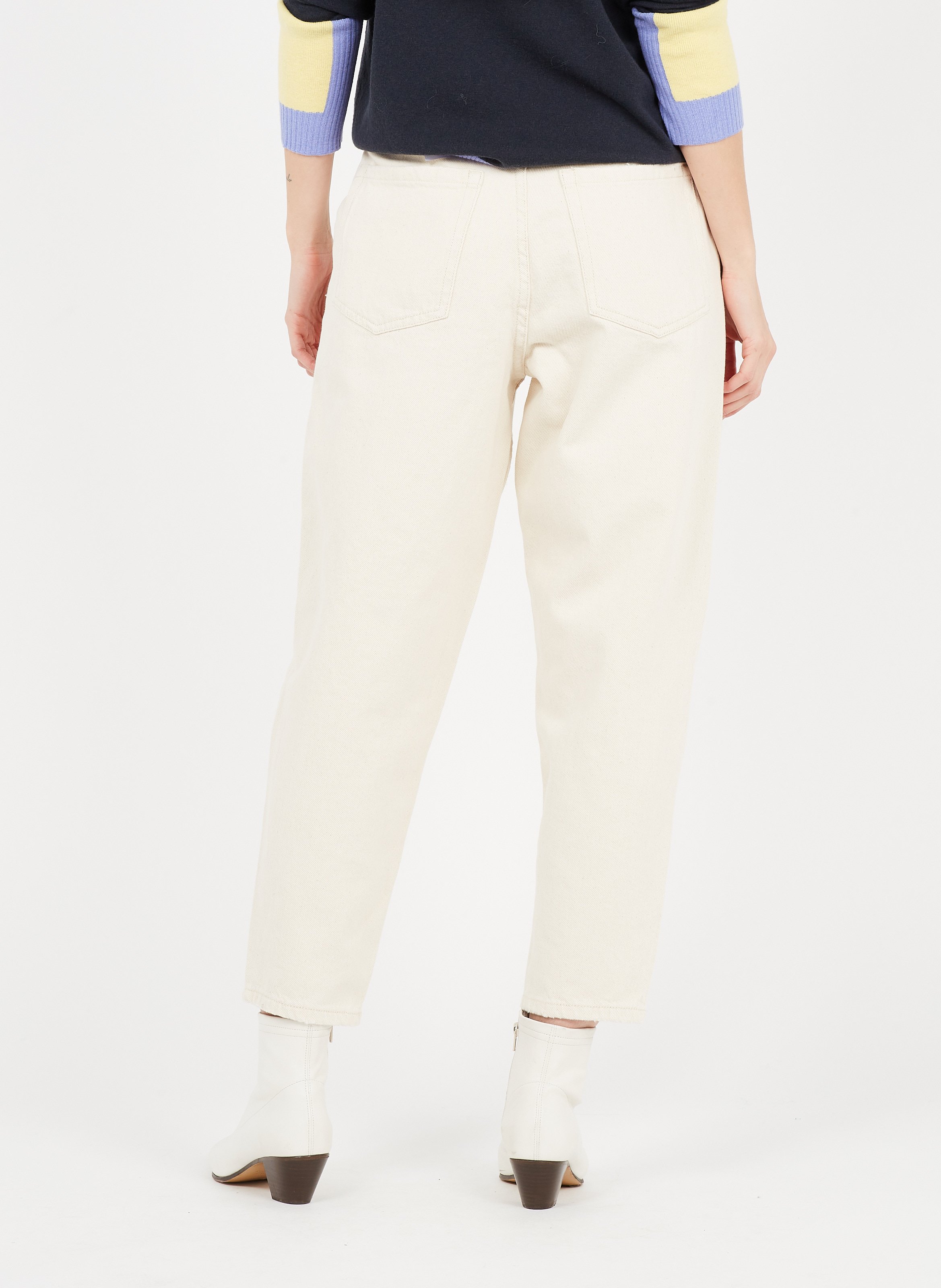 Straight cotton jeans AMERICAN VINTAGE Beige