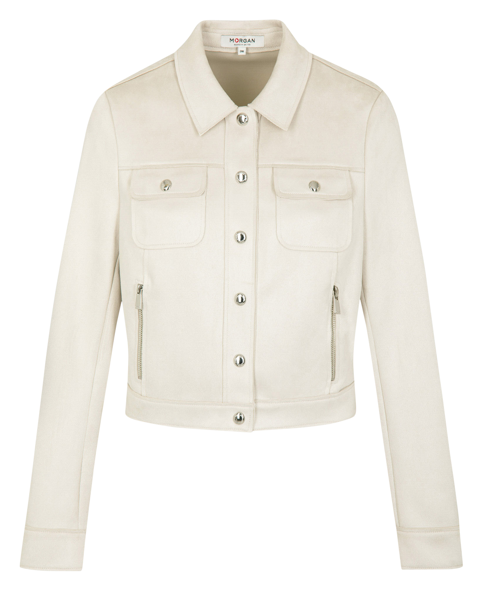 Short velvet jacket MORGAN Beige