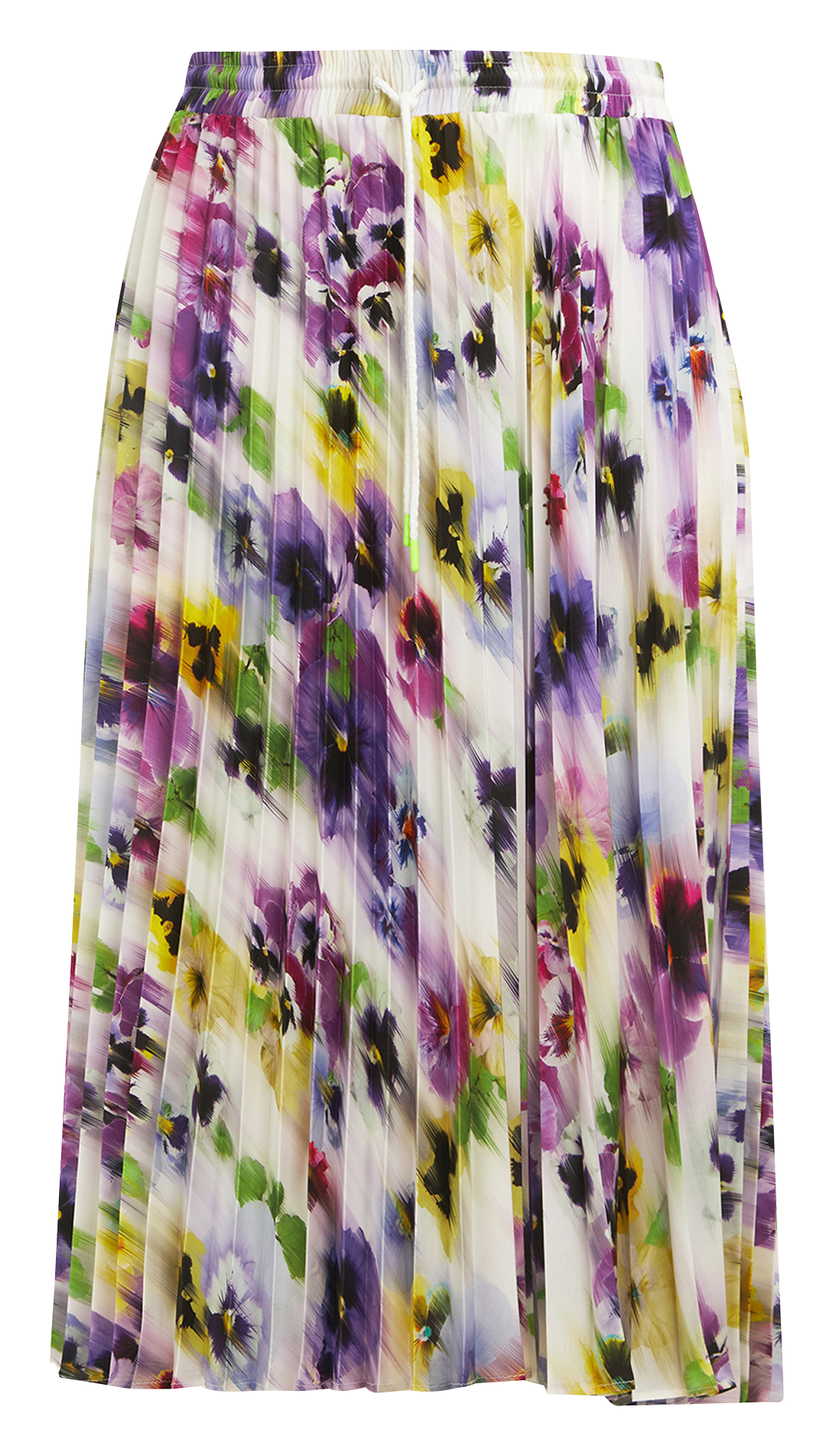 Halflange plissérok met hoge taille en bloemenprint MAT FASHION Veelkleurig