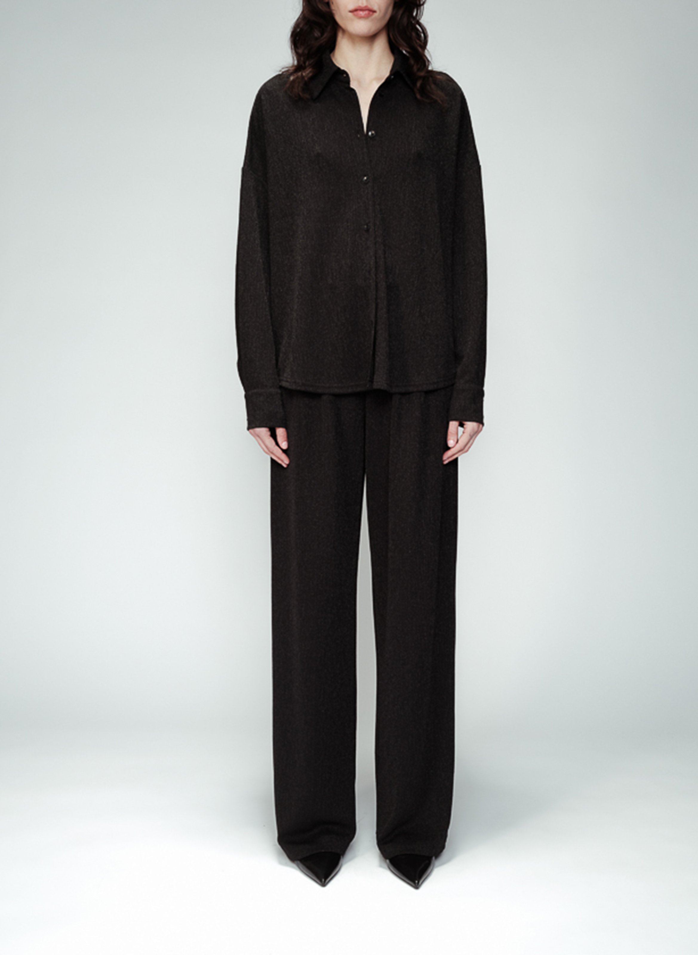 Chemise col classique GRACE ET MILA Black