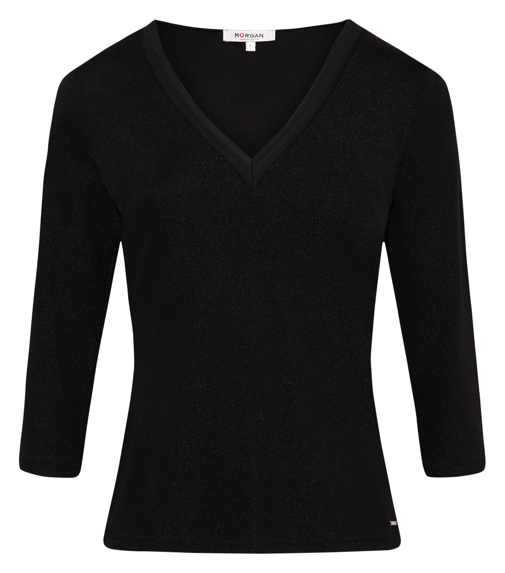 Top col V MORGAN Noir