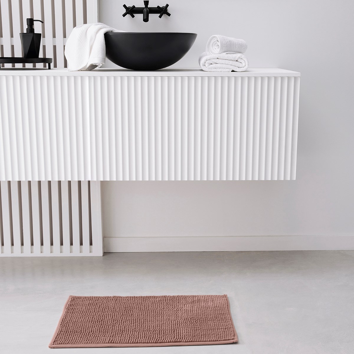 Spotted bath mat TODAY LINGE DE MAISON Pink