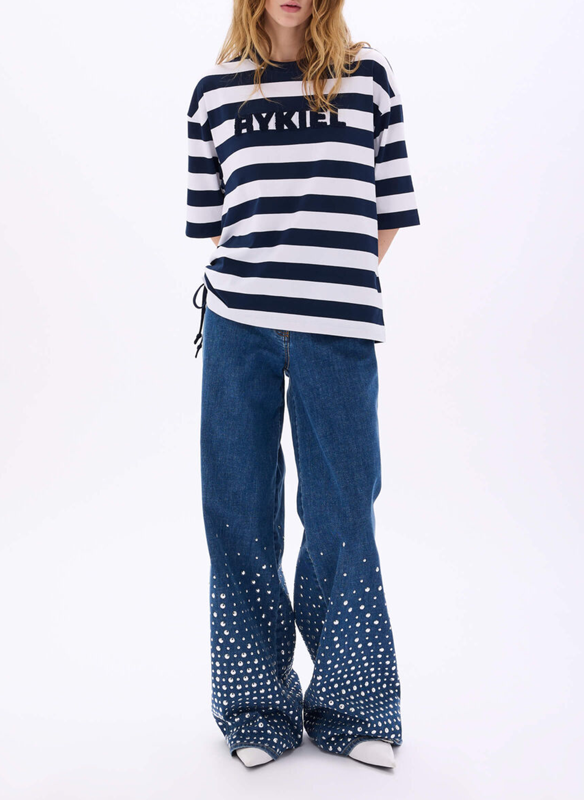 Straight striped cotton T-shirt SONIA RYKIEL Multicolored