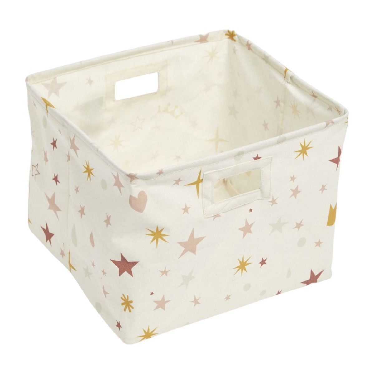 Square storage basket FACTORY White