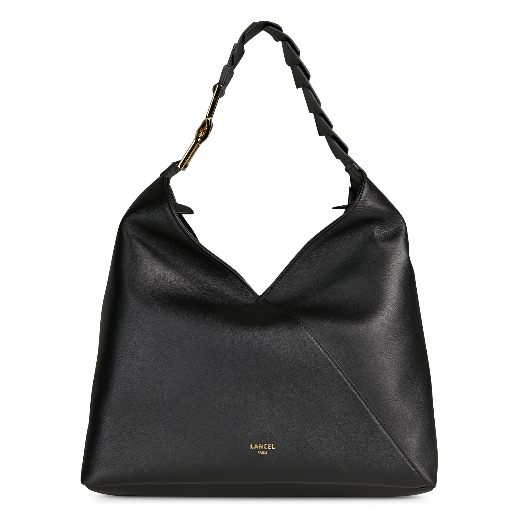 Sac porté épaule en cuir LANCEL Noir