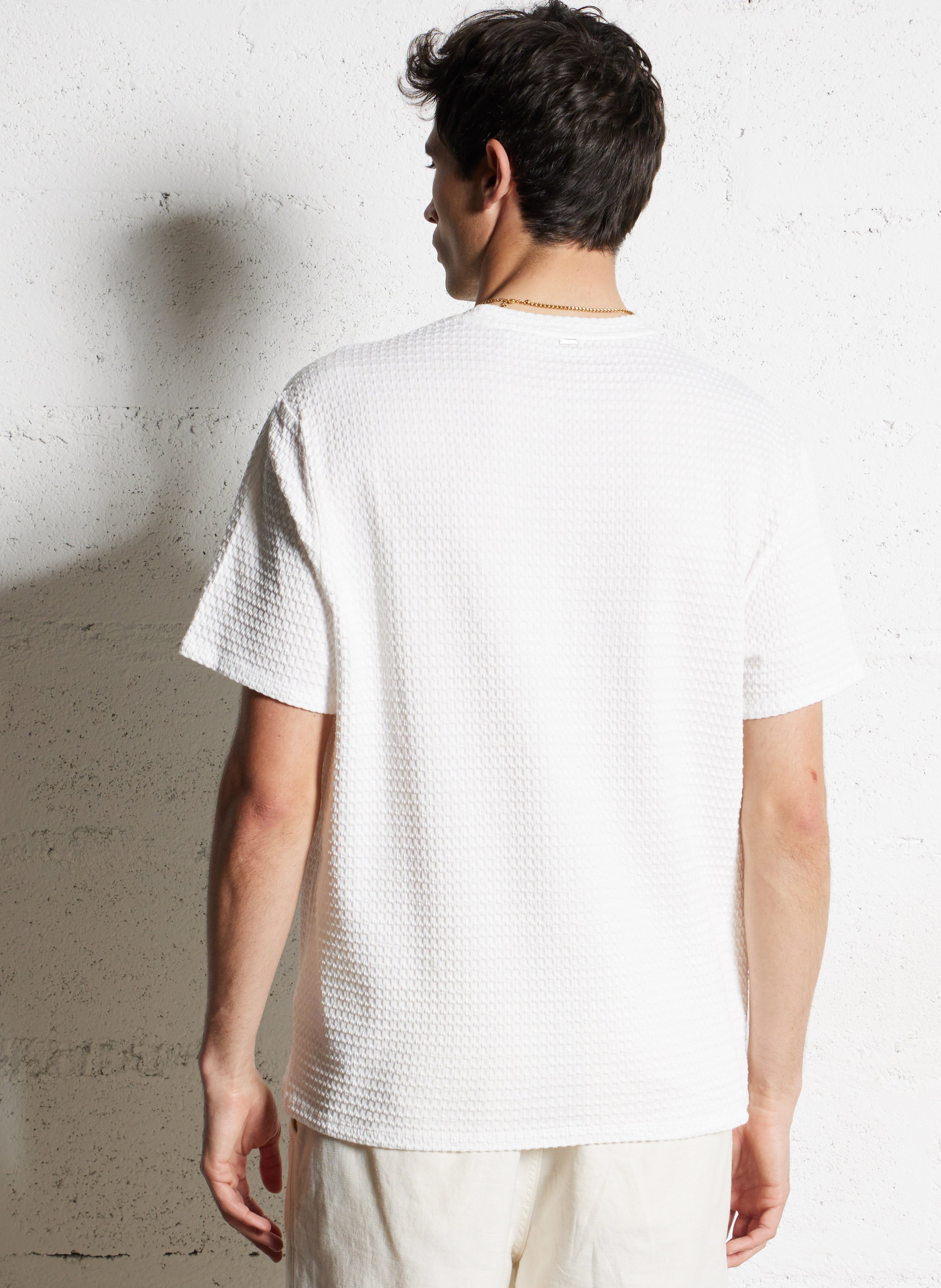 Jacksonville - T-Shirt mit Rundhalsausschnitt aus Baumwoll-Mix IKKS Weiss