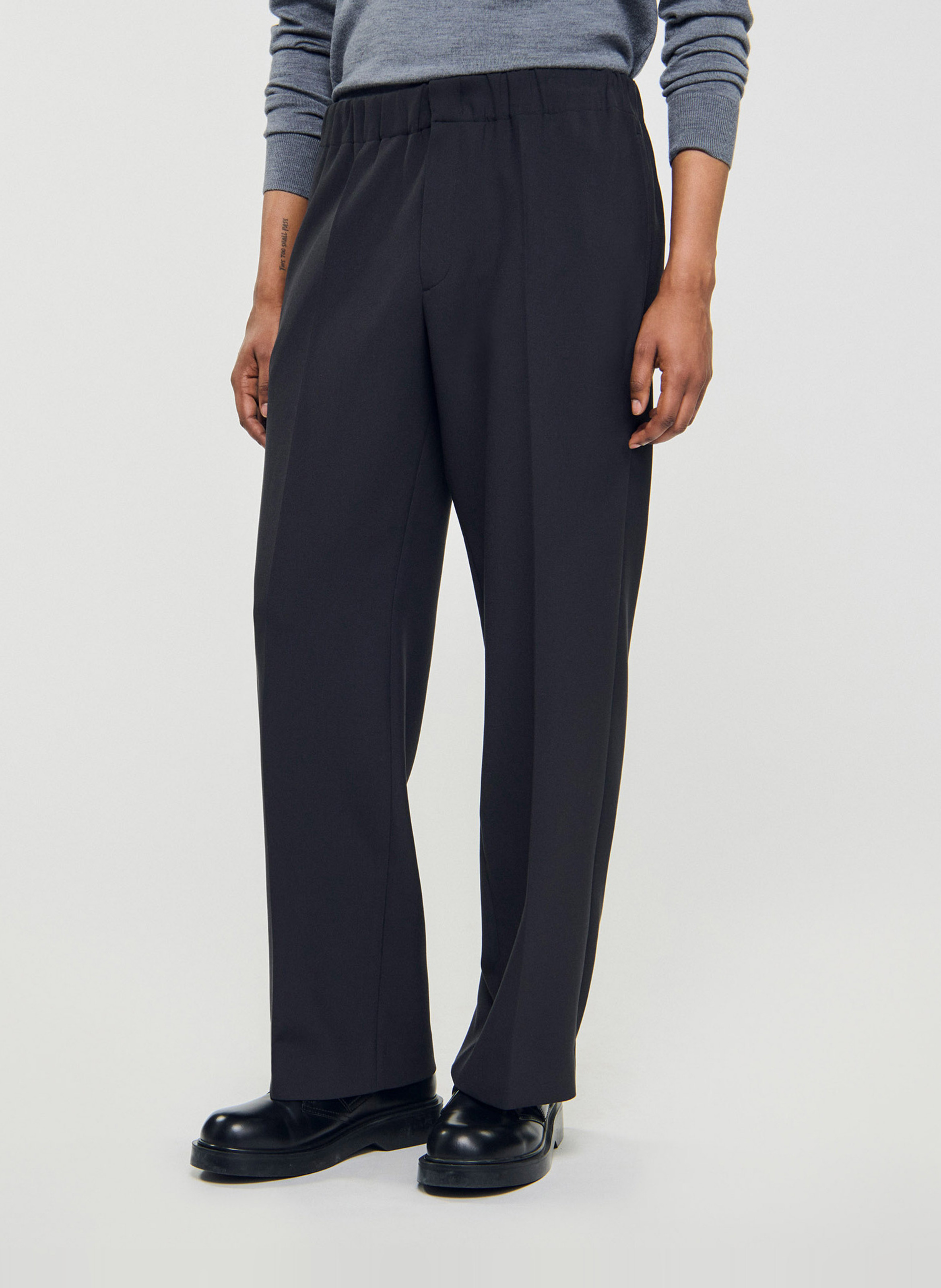 Wijde broek van jersey SANDRO