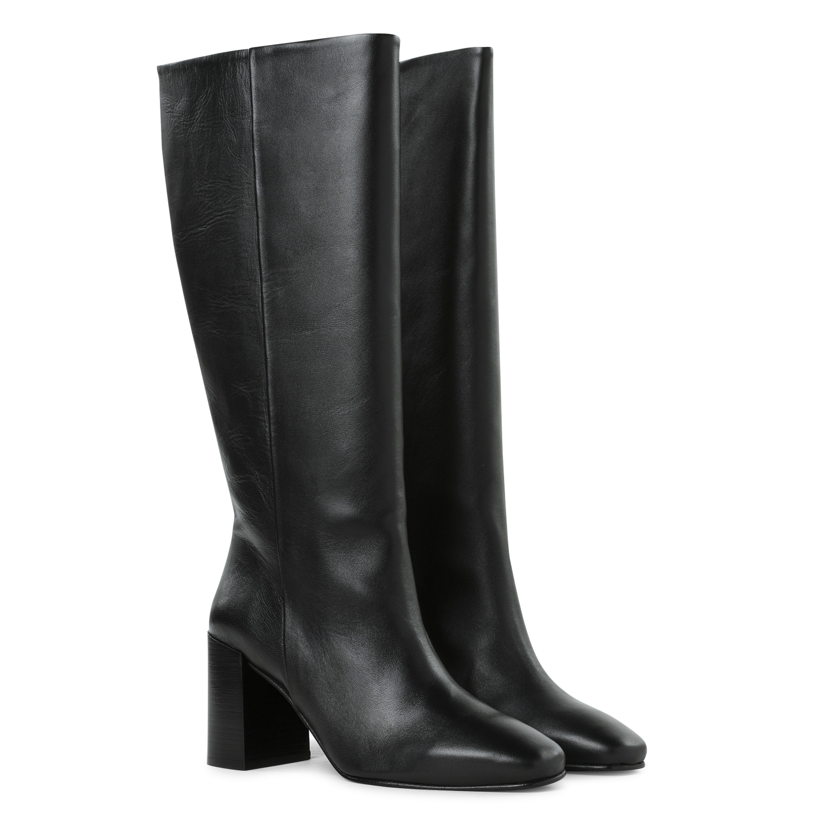 Bottes à talons en cuir  BOBBIES Noir