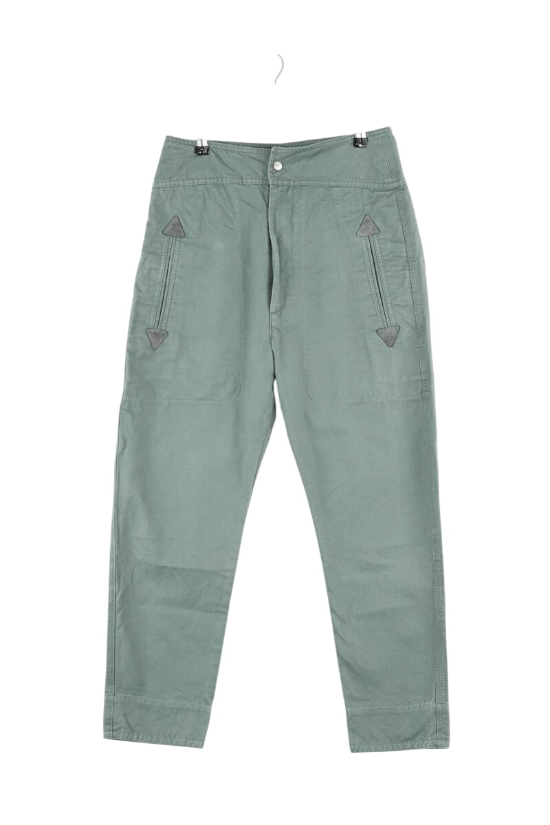 Cotton pants ISABEL MARANT ÉTOILE - SECONDE MAIN Khaki