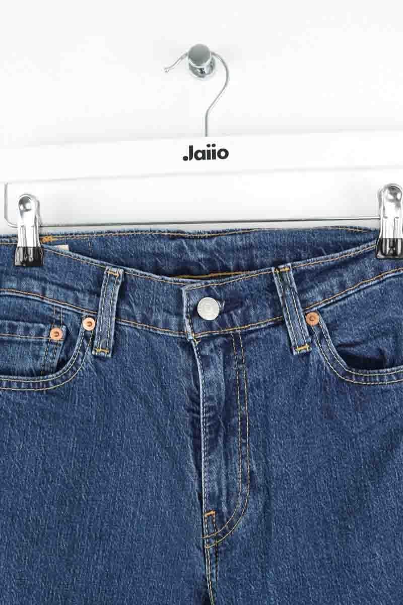 Cotton straight jeans LEVI'S - Seconde main Blue