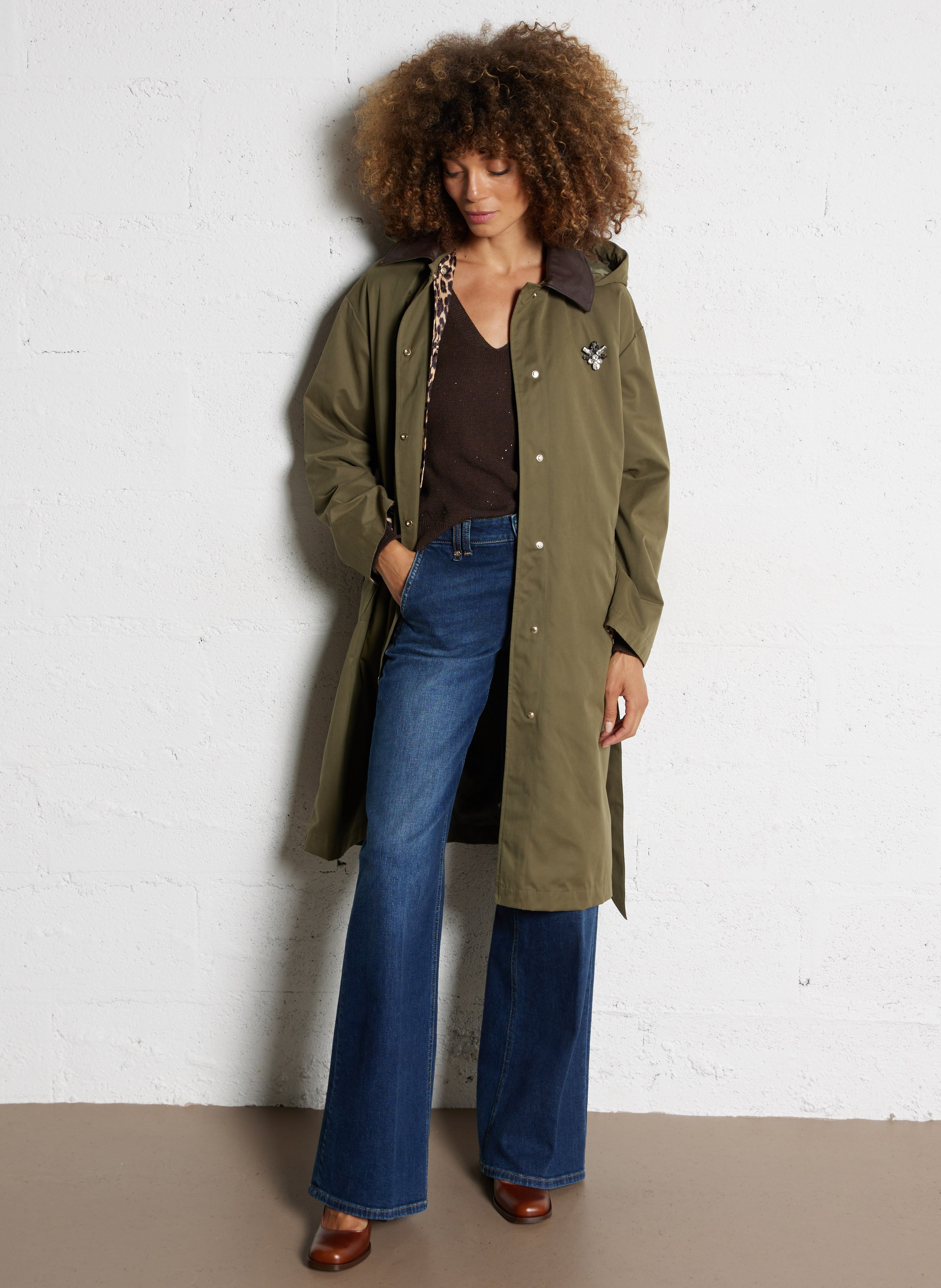 Trench col classique LIU JO Violet