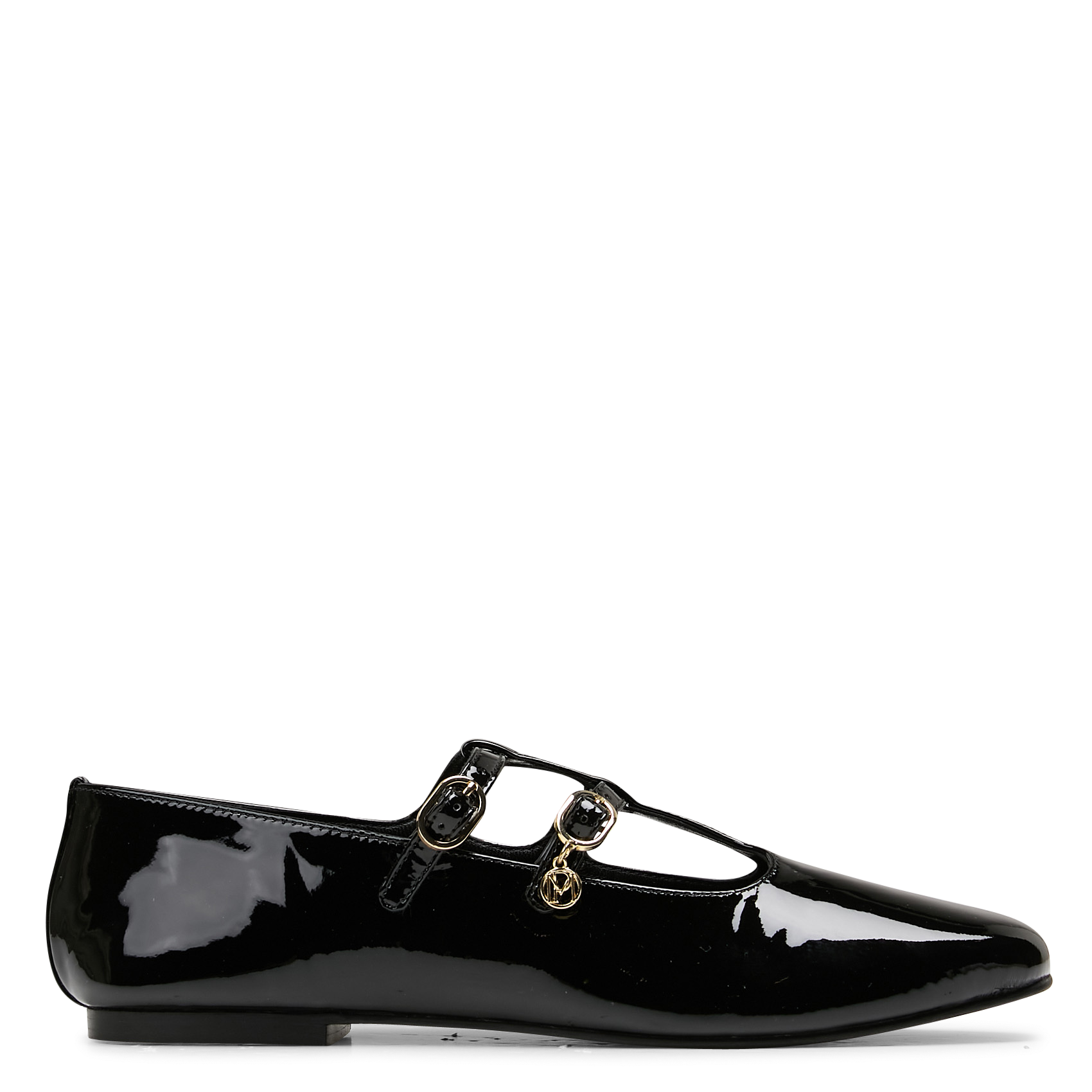 Leather double-strap ballet flats PETITE MENDIGOTE