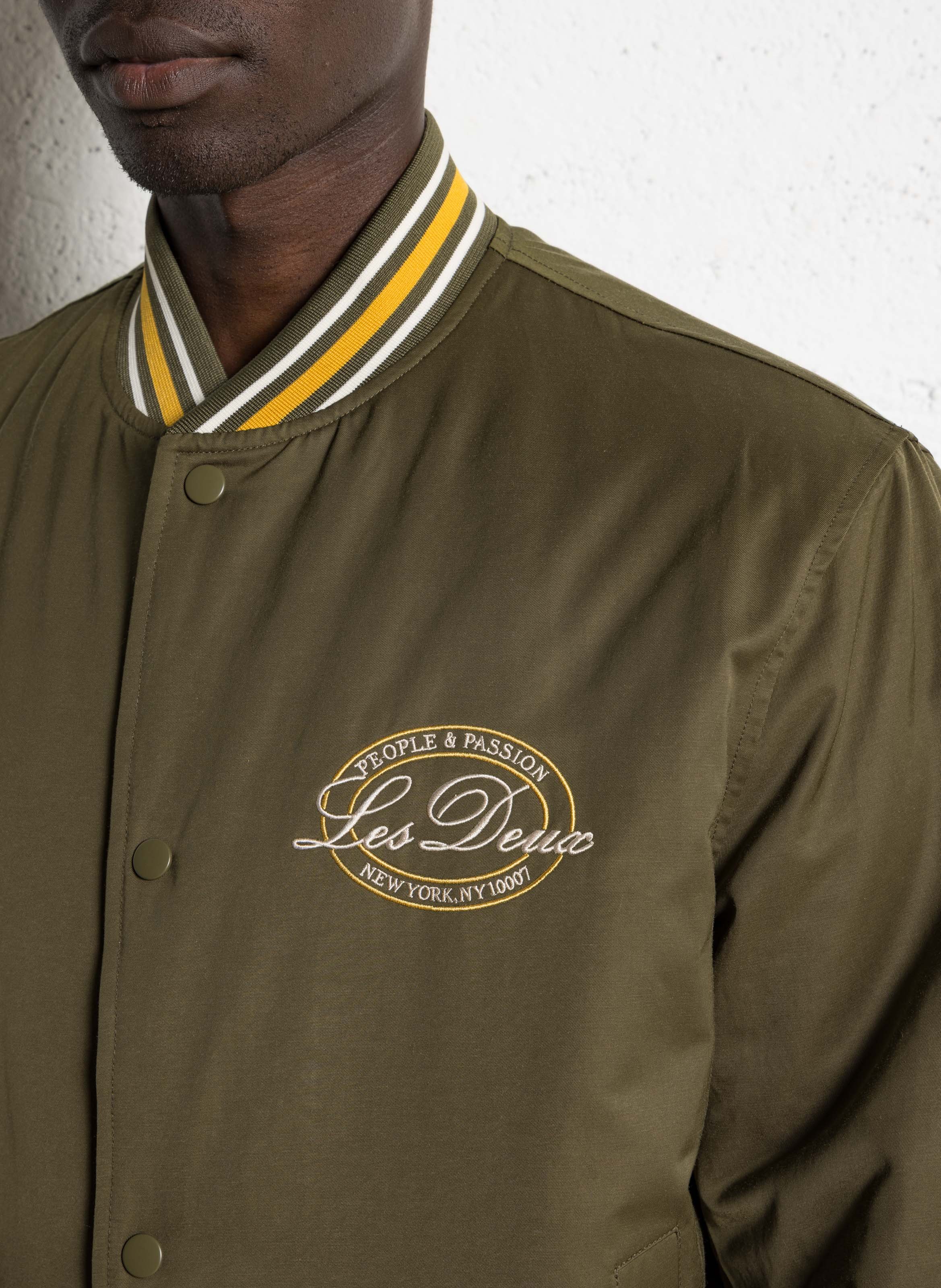 Blouson teddy col rond LES DEUX Kaki