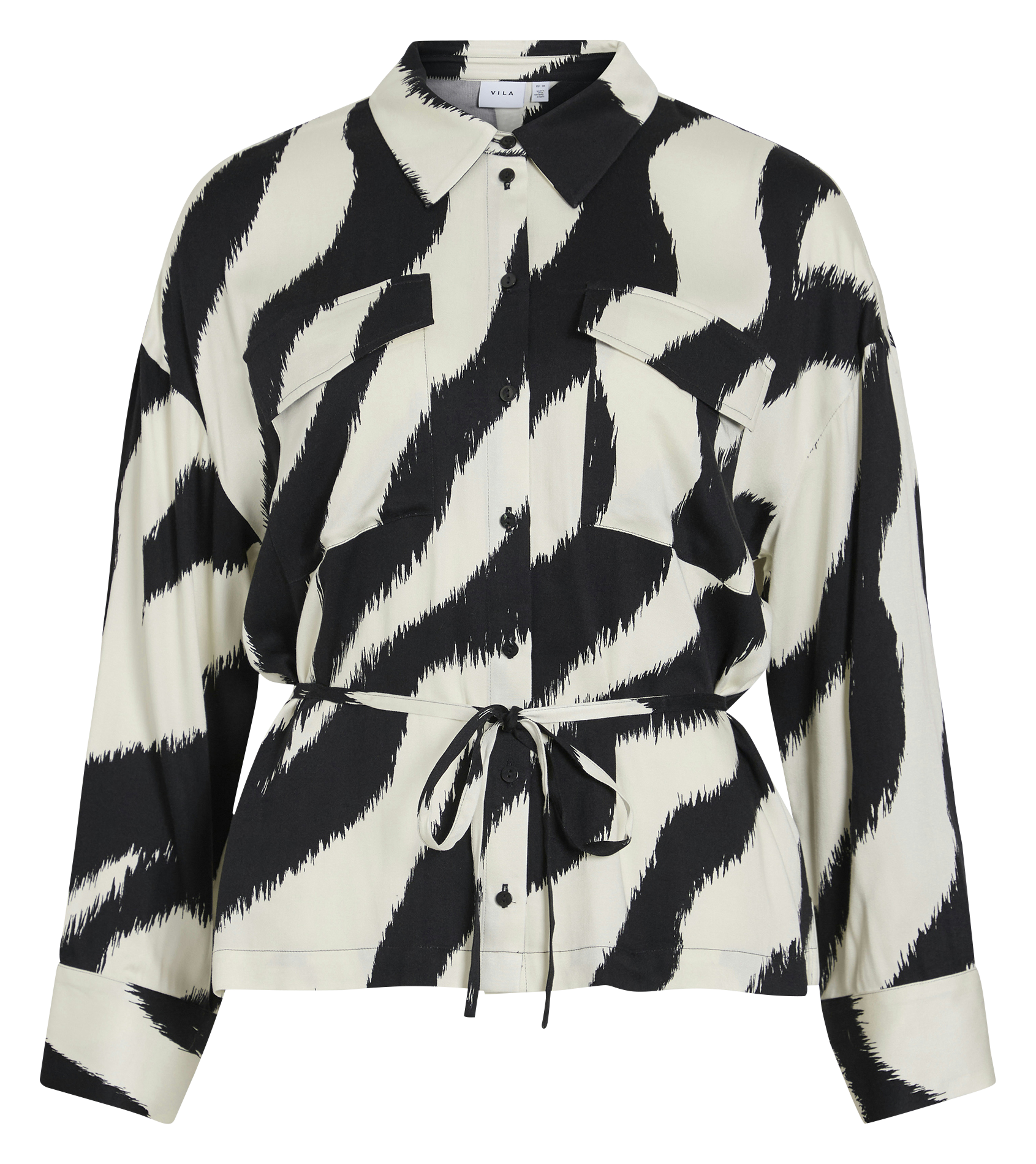 Chemise oversize imprimée VILA Noir