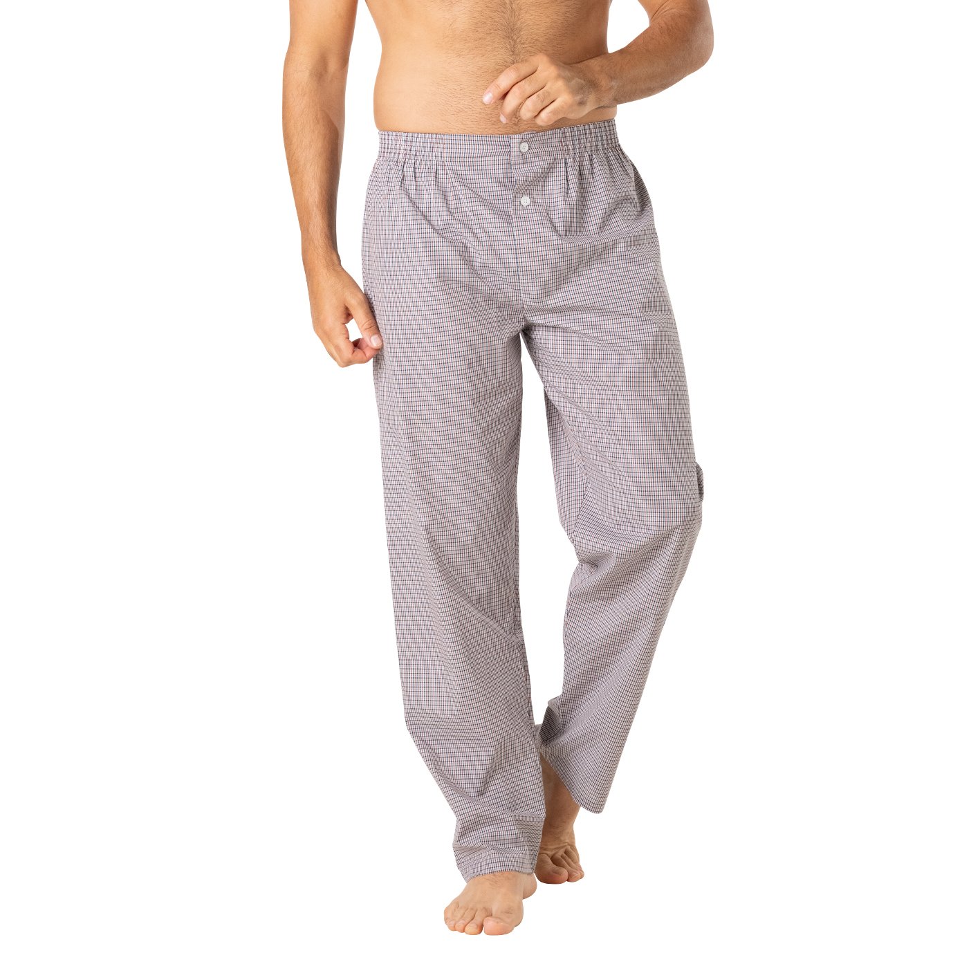 Open poplin long pyjamas. EMINENCE Multicolored