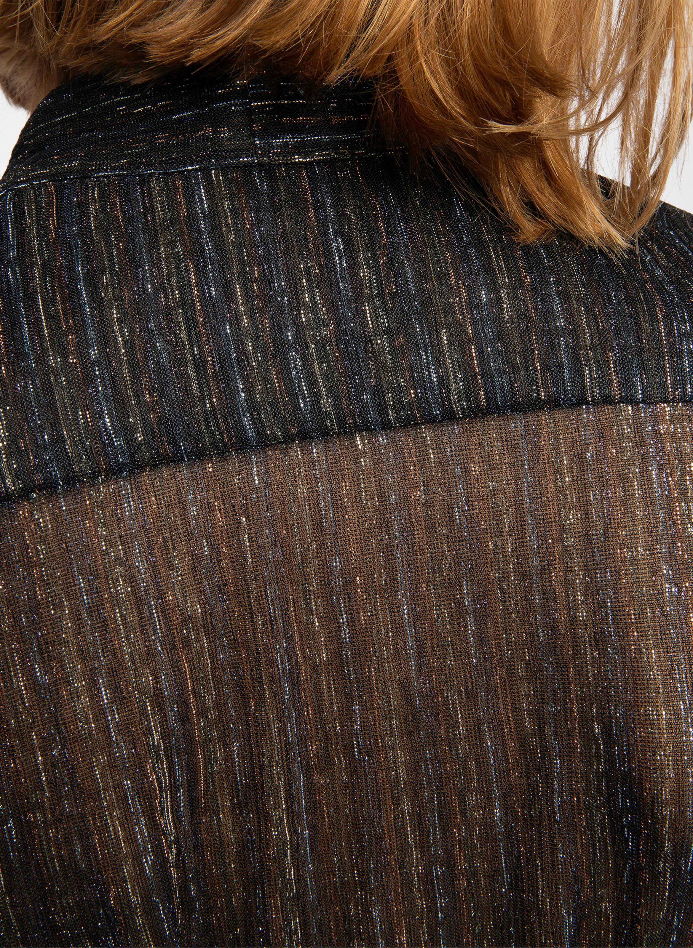 Fitted shirt with transparent Lavallière collar ZADIG&VOLTAIRE Black