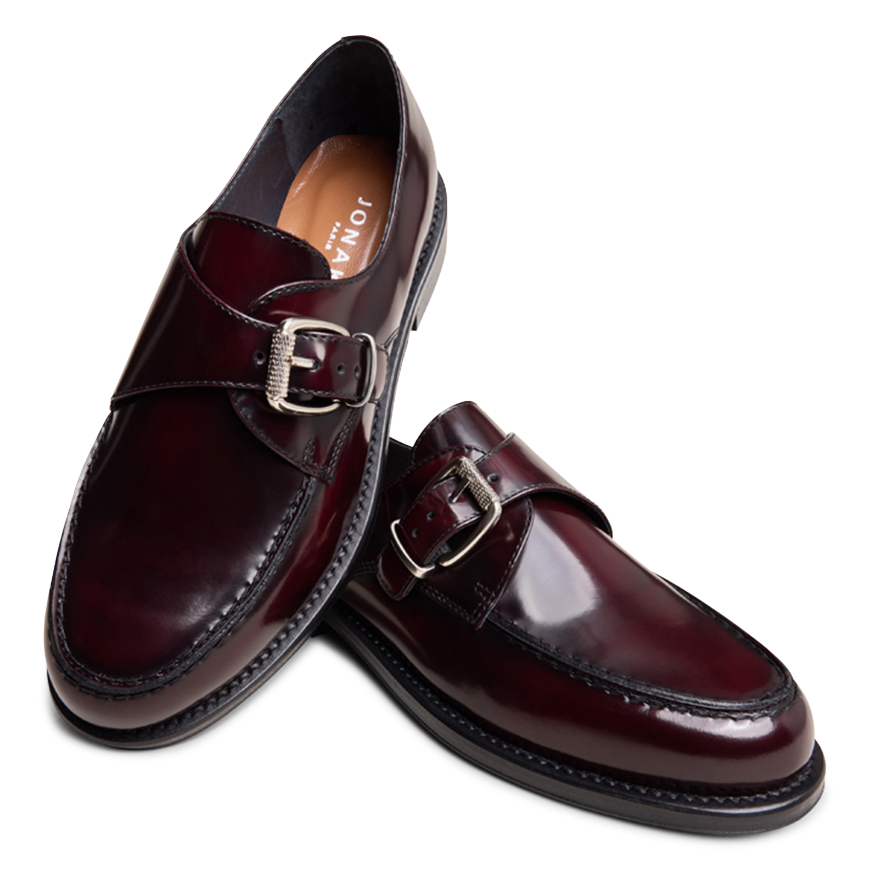 Mocassins en cuir verni JONAK Rouge