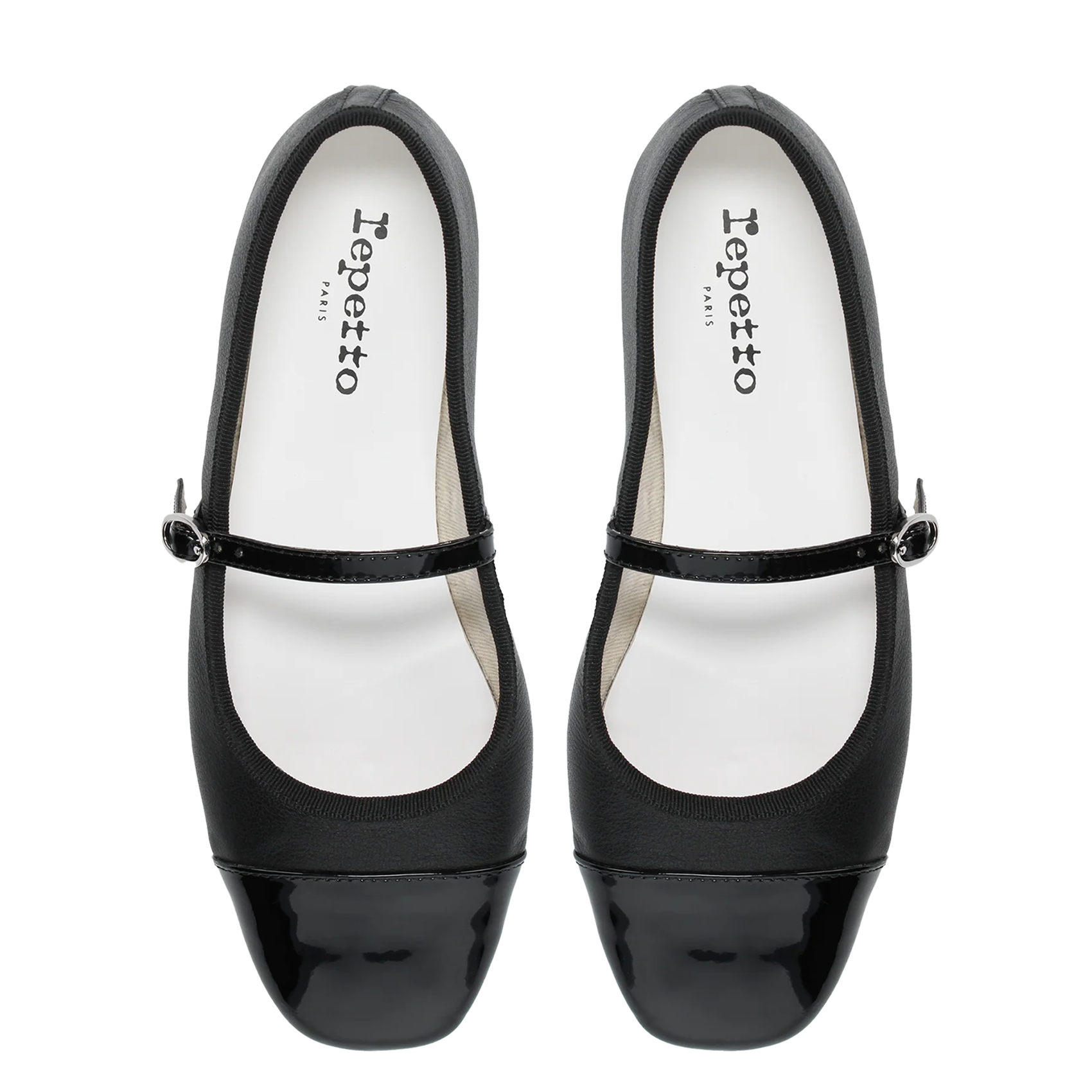 Ballerines en cuir REPETTO Noir