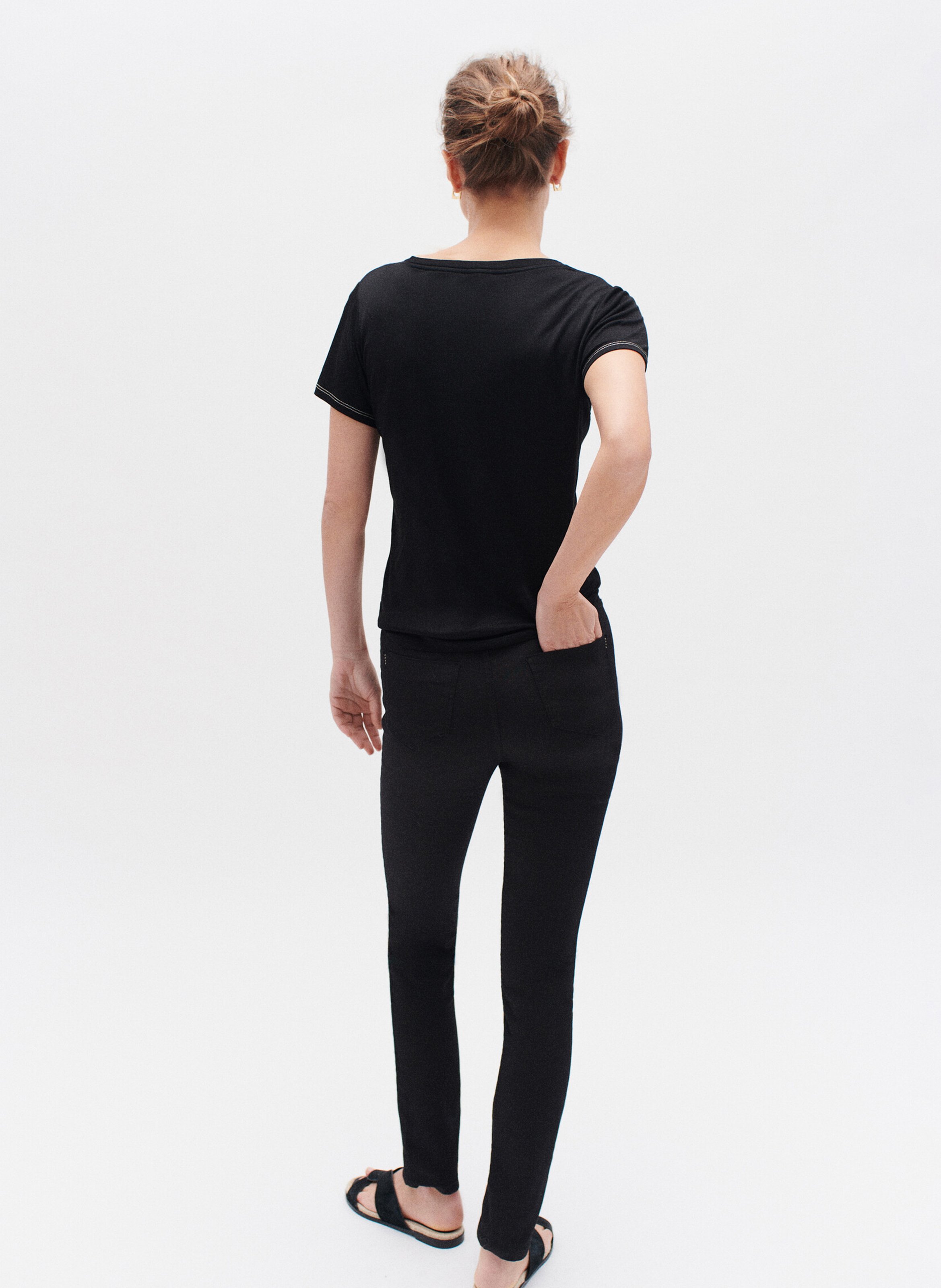 Jean slim taille mi-haute CAROLL Noir