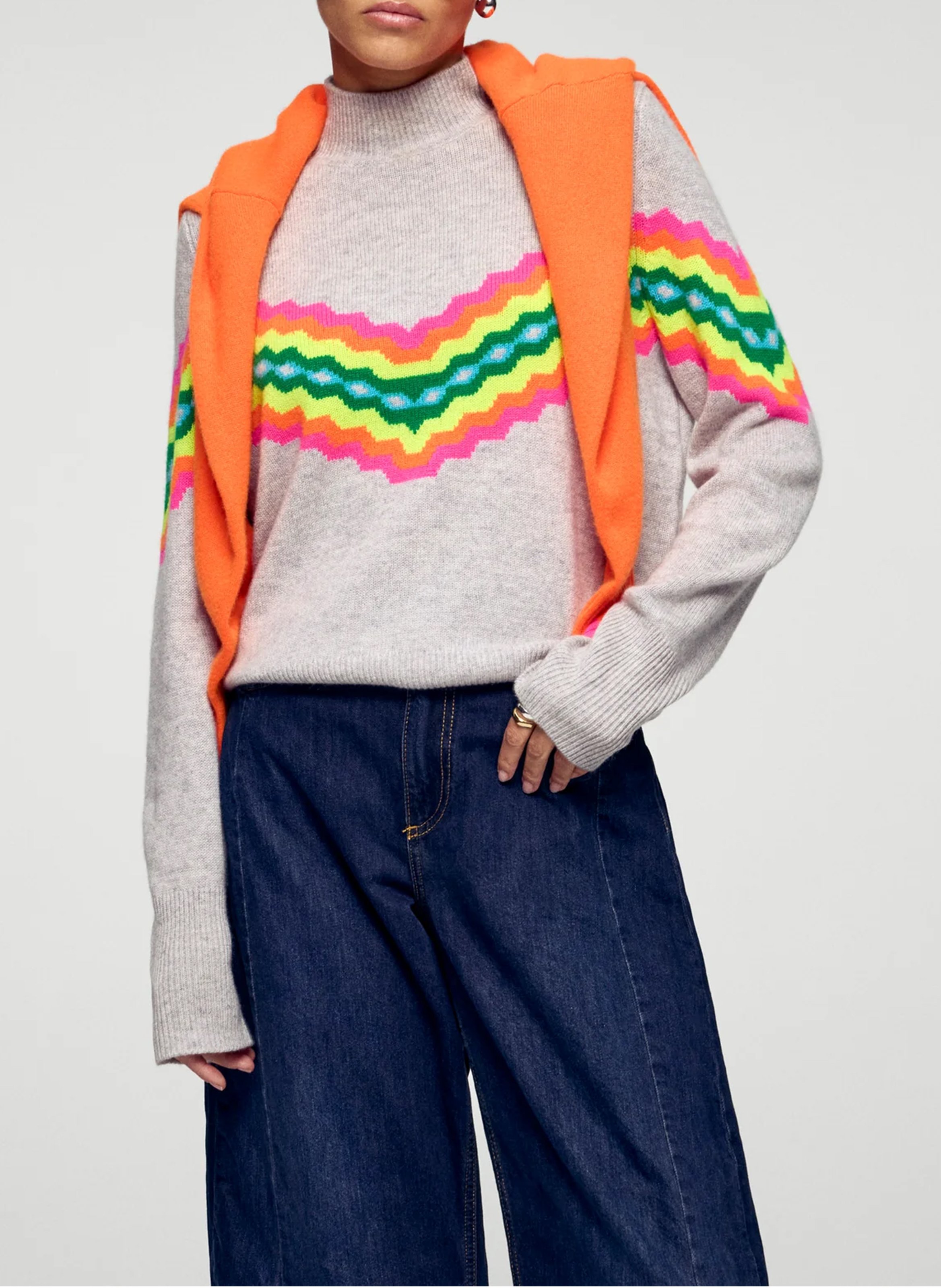 Cashmere polo neck sweater FROM FUTURE Grey