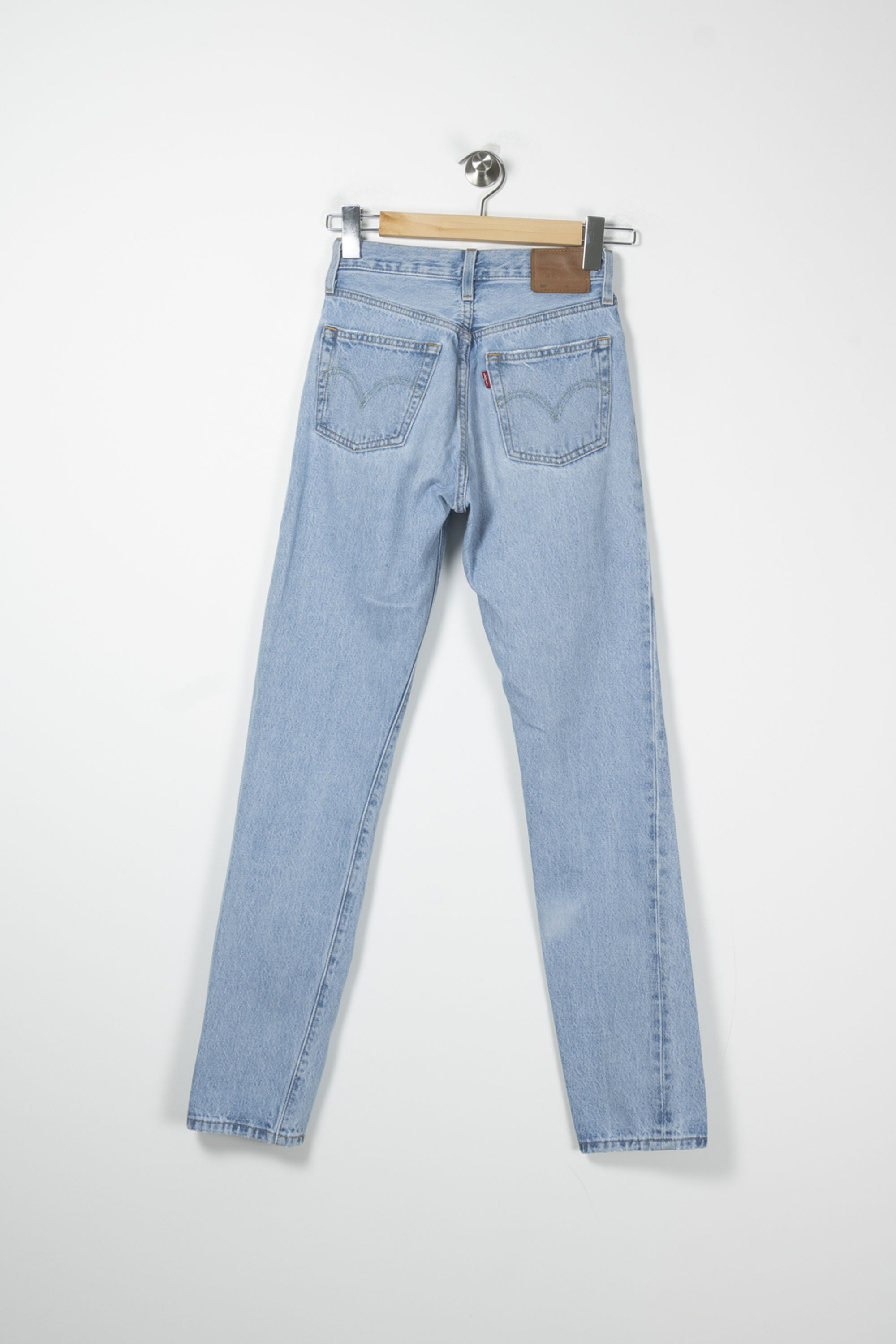 Cropped slim jeans with studs LEVI'S - Seconde main Blue