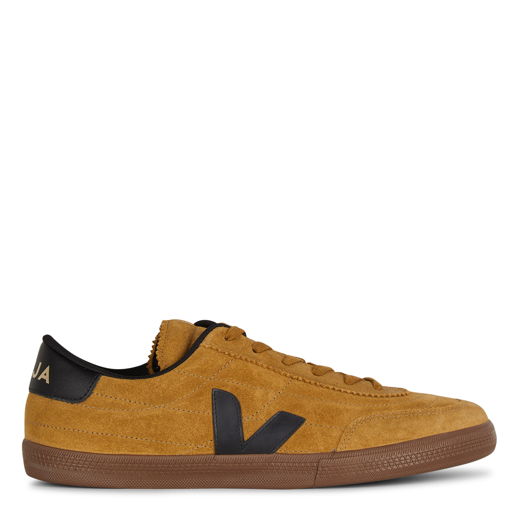 Niedrige Sneaker aus Veloursleder VEJA Gelb