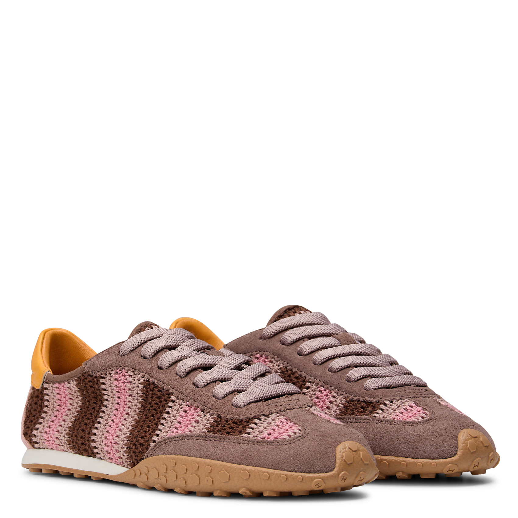 Low-top crochet sneakers HOFF Brown