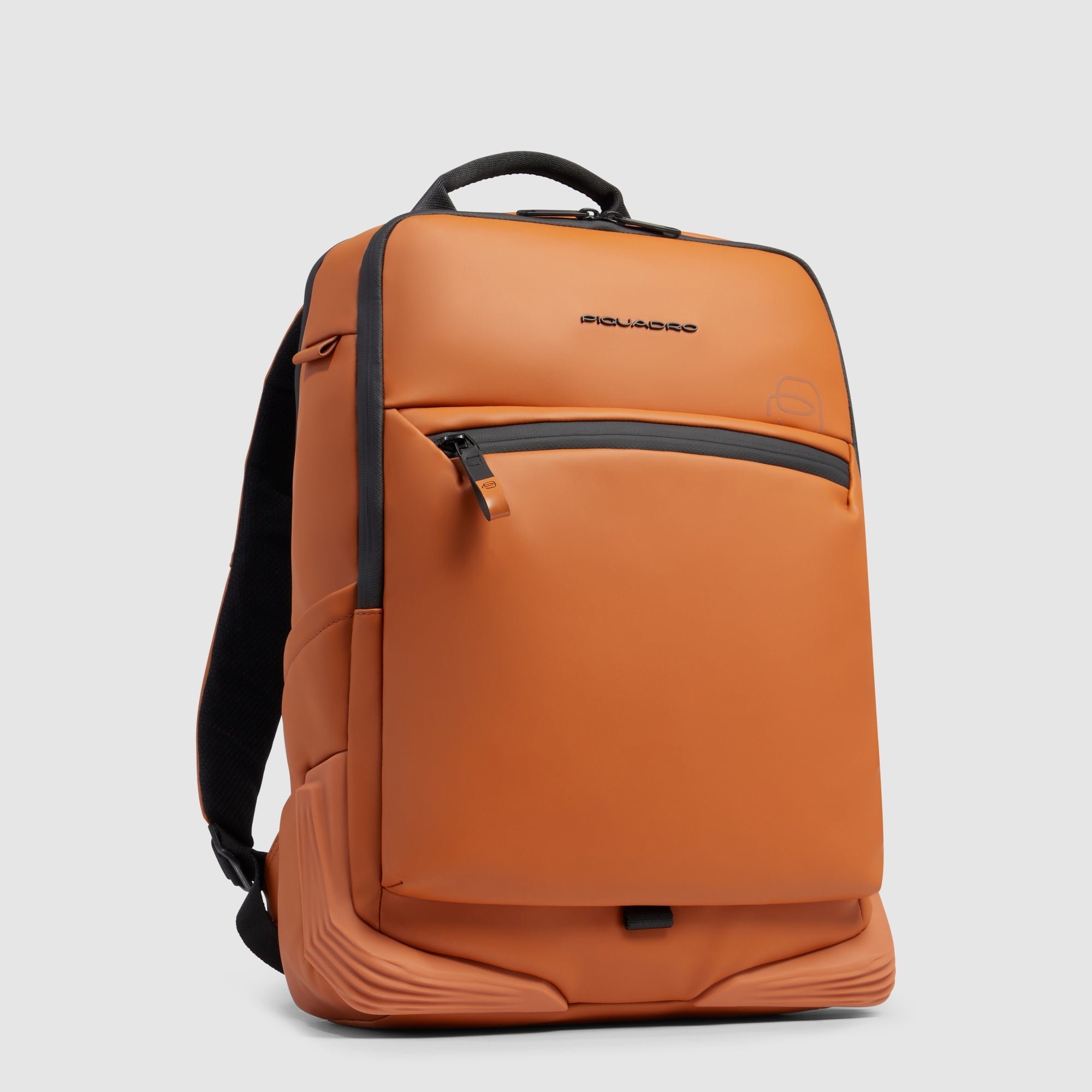 Backpack for computer and ipad® with chest strap, bottle pocket PIQUADRO Brown