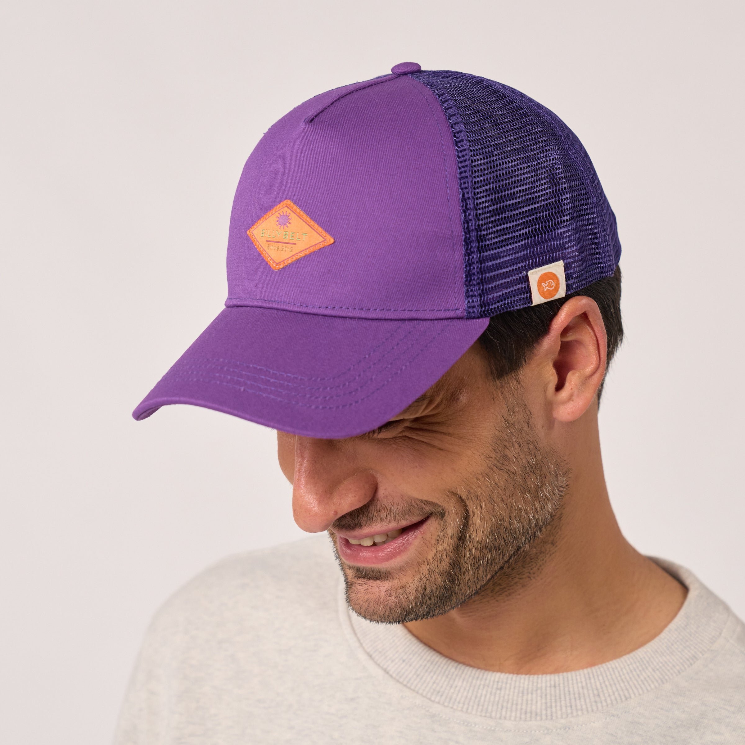 Cotton Trucker Cap Purple