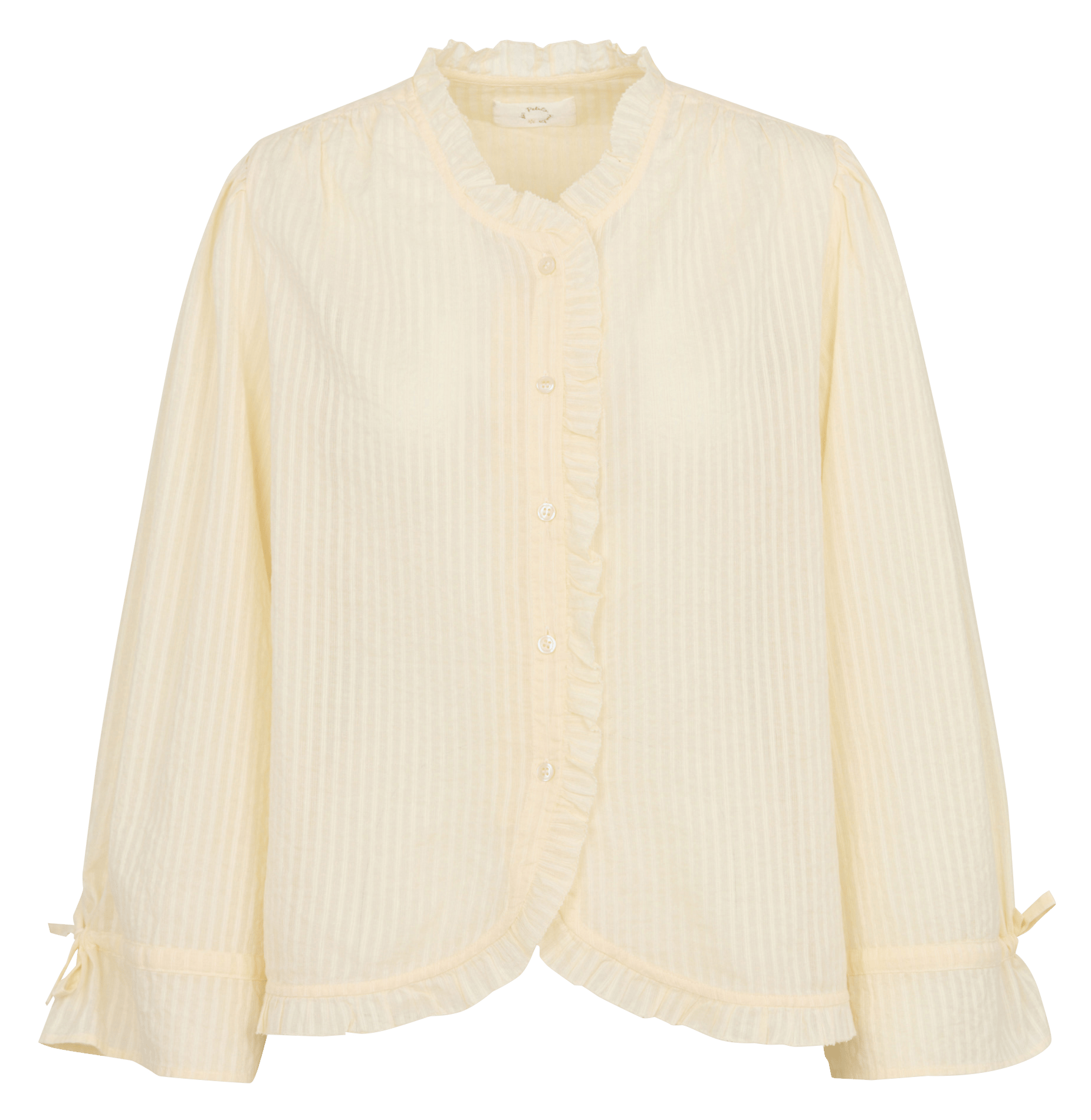 Chemise ample en coton DES PETITS HAUTS Jaune