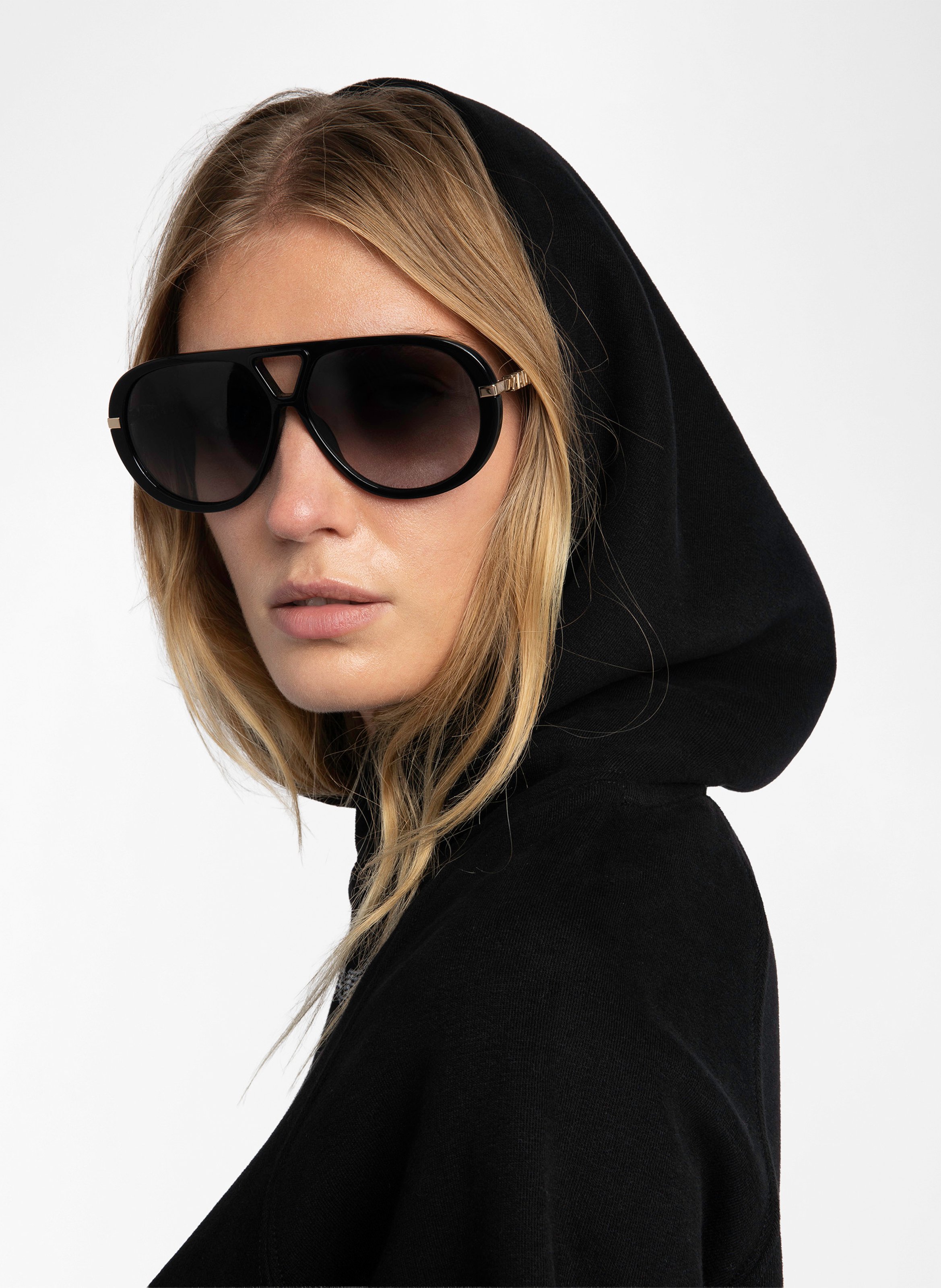 Oversized sweatshirt in blended organic cotton ZADIG&VOLTAIRE Black