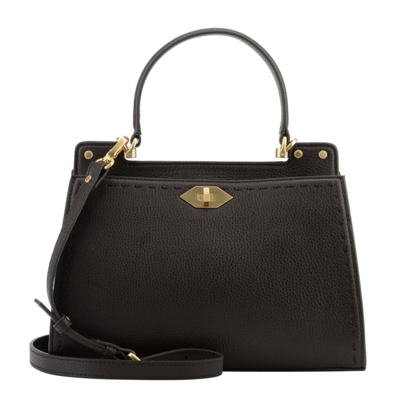 Handbag in calfskin Brown