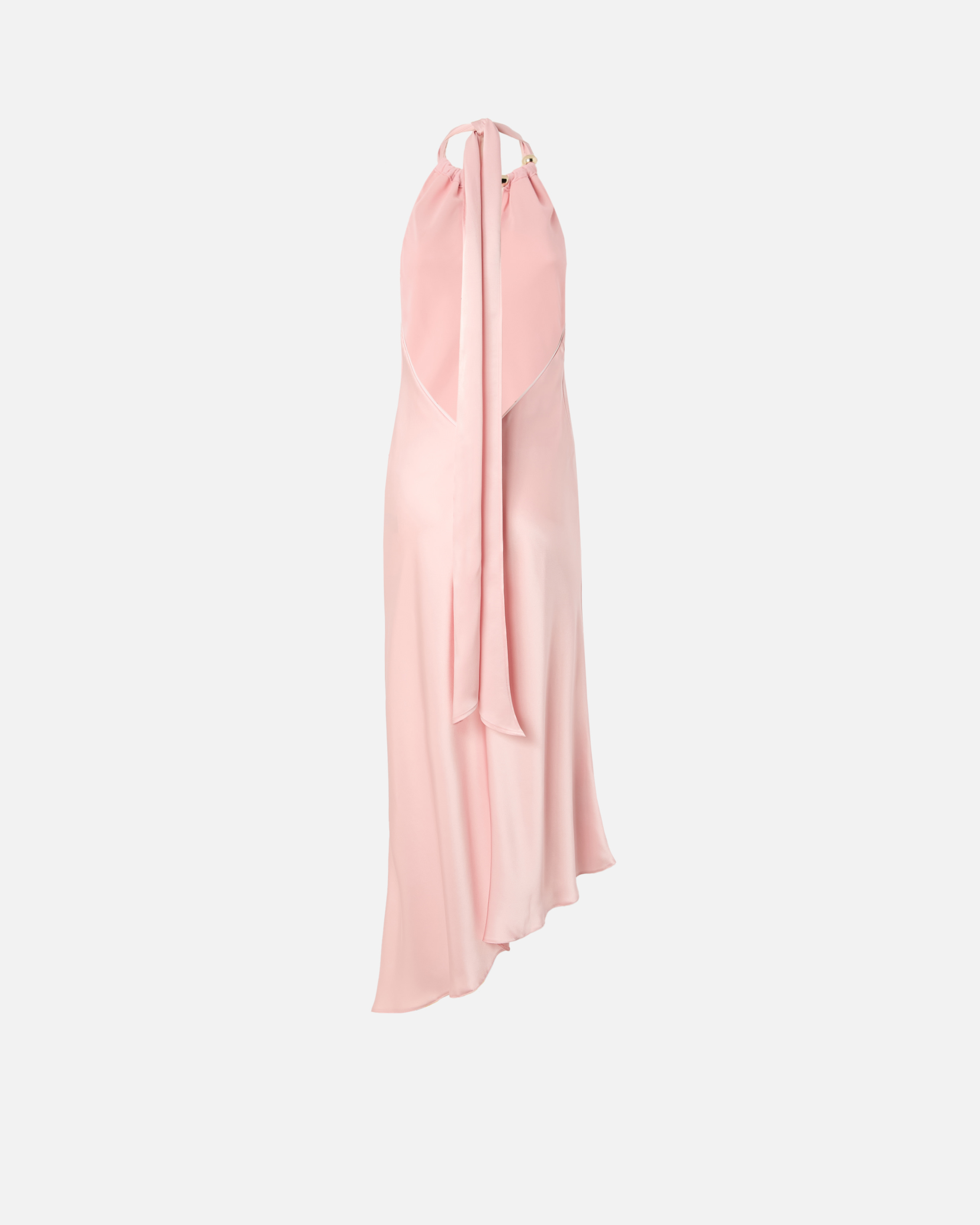 Long dress with open back PINKO Pink