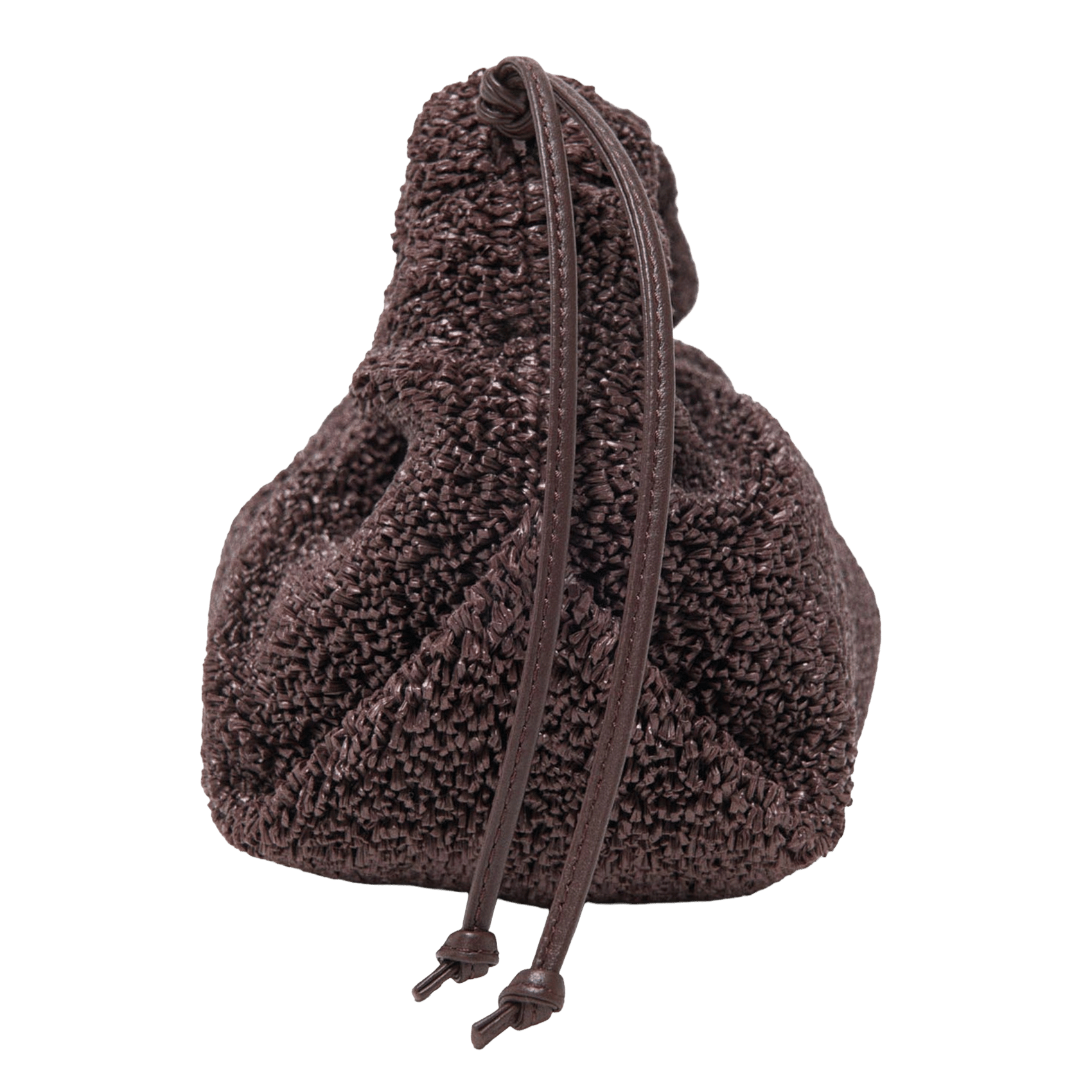 Sac bandoulière uni MAJE Marron