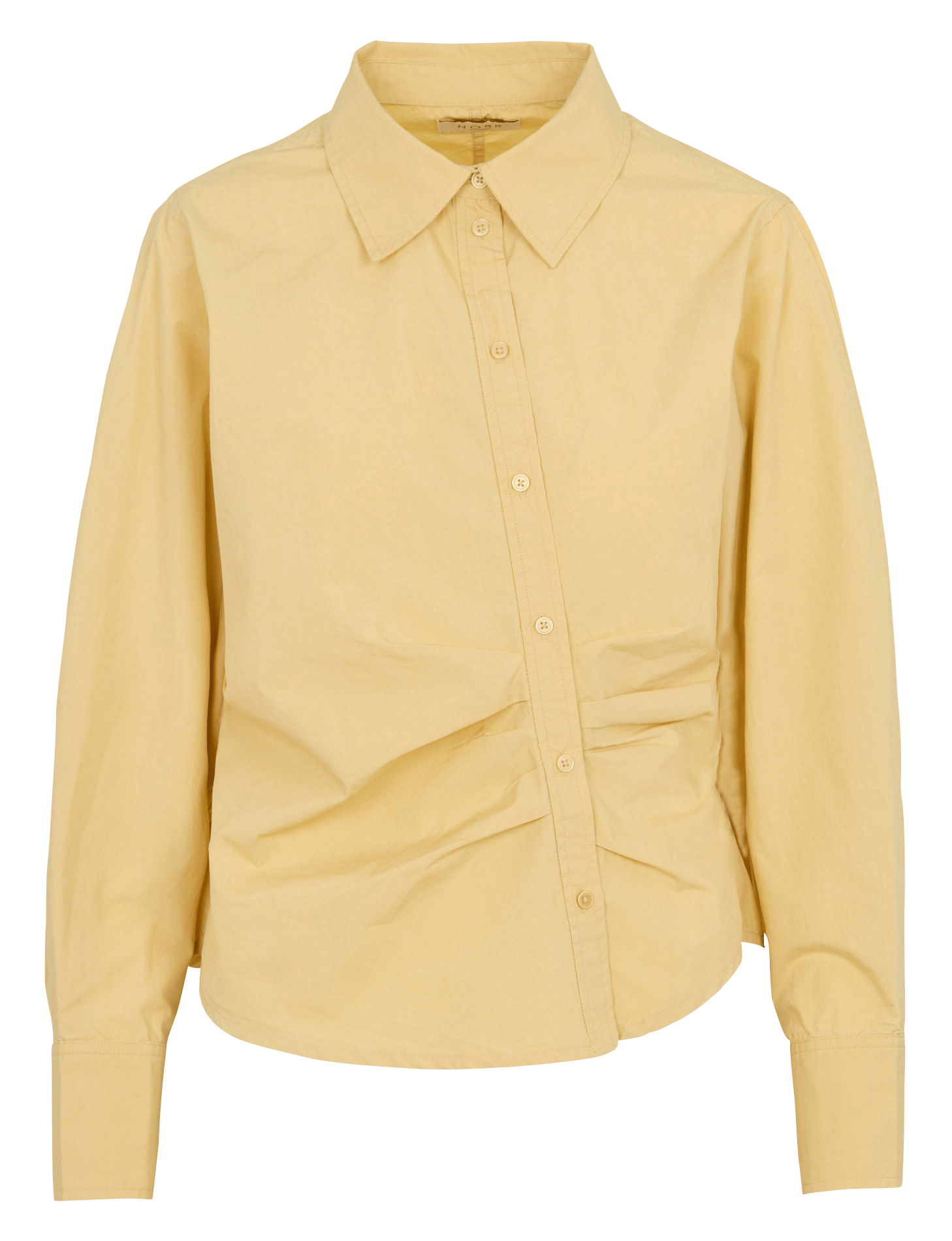 Chemise en coton col classique NORR Jaune