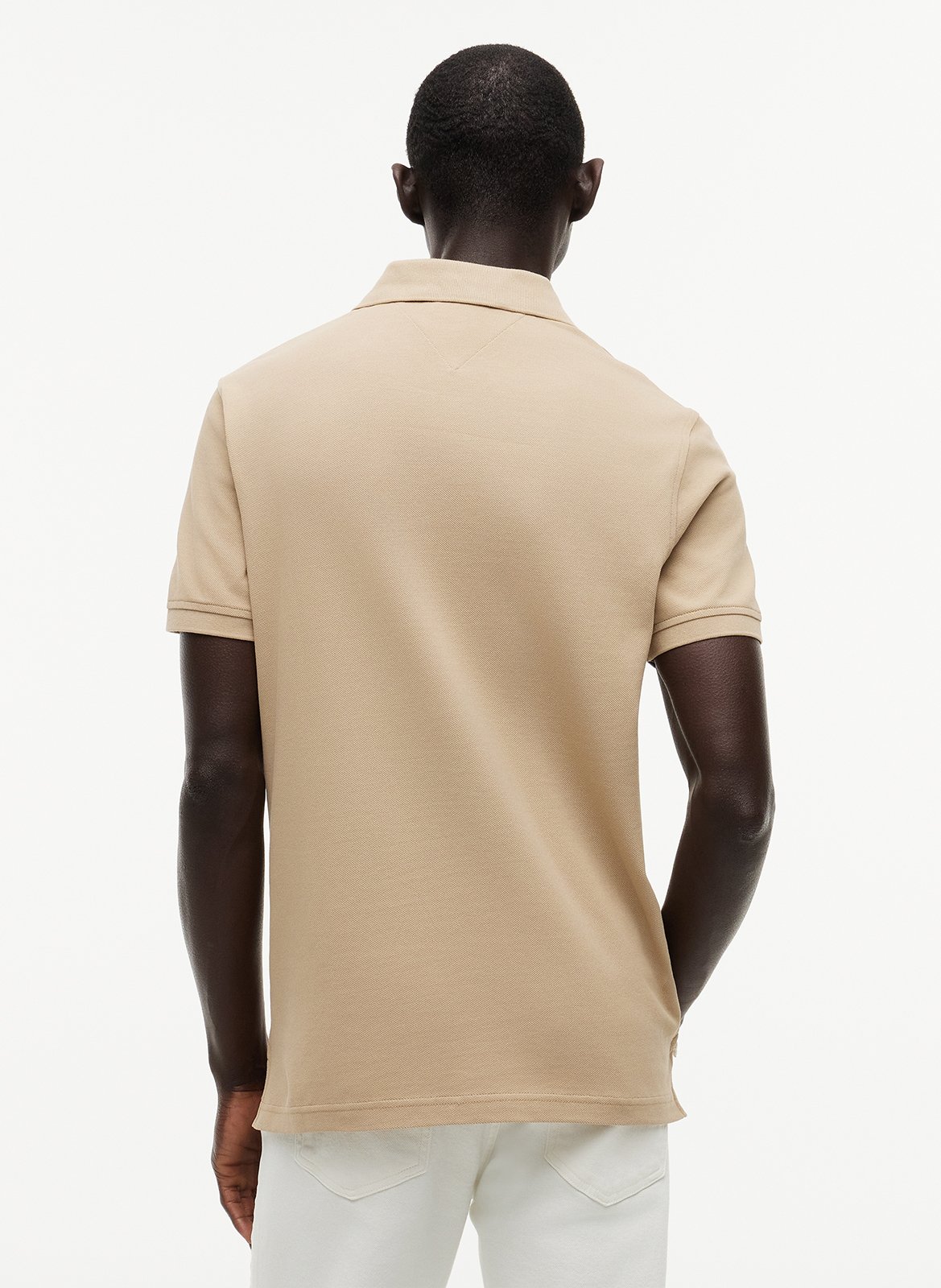 Polo regular-fit en coton biologique mélangé TOMMY HILFIGER Beige