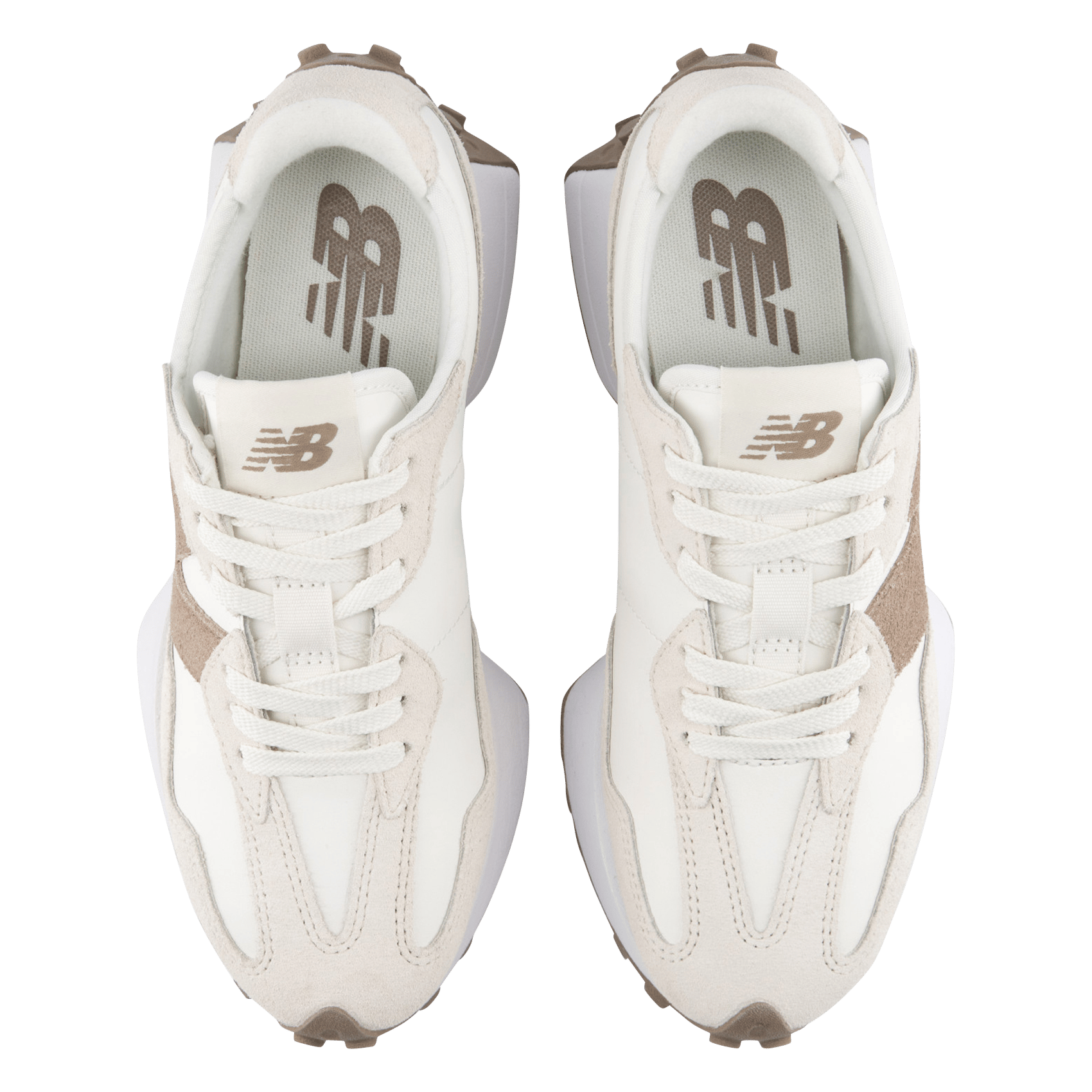Lage sneakers van leermix NEW BALANCE Wit