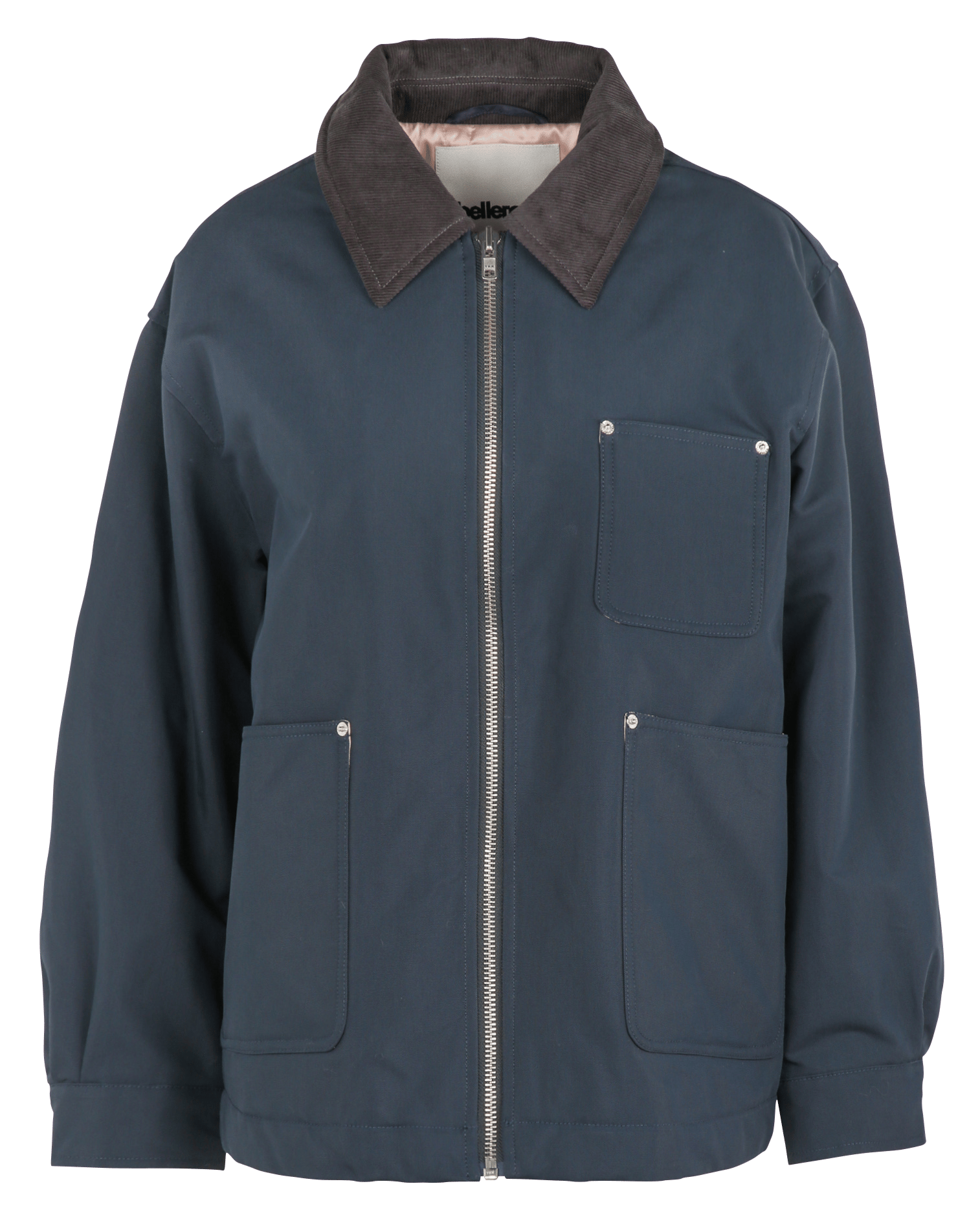 Cotton-blend jacket with classic collar BELLEROSE Blue