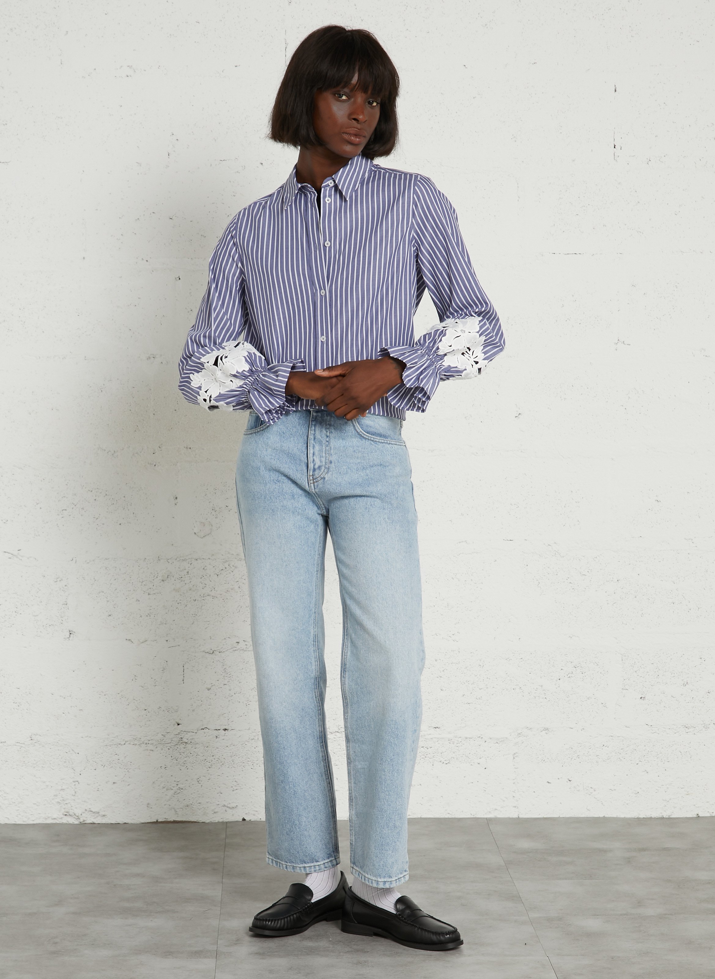 Checked shirt IKKS Blue
