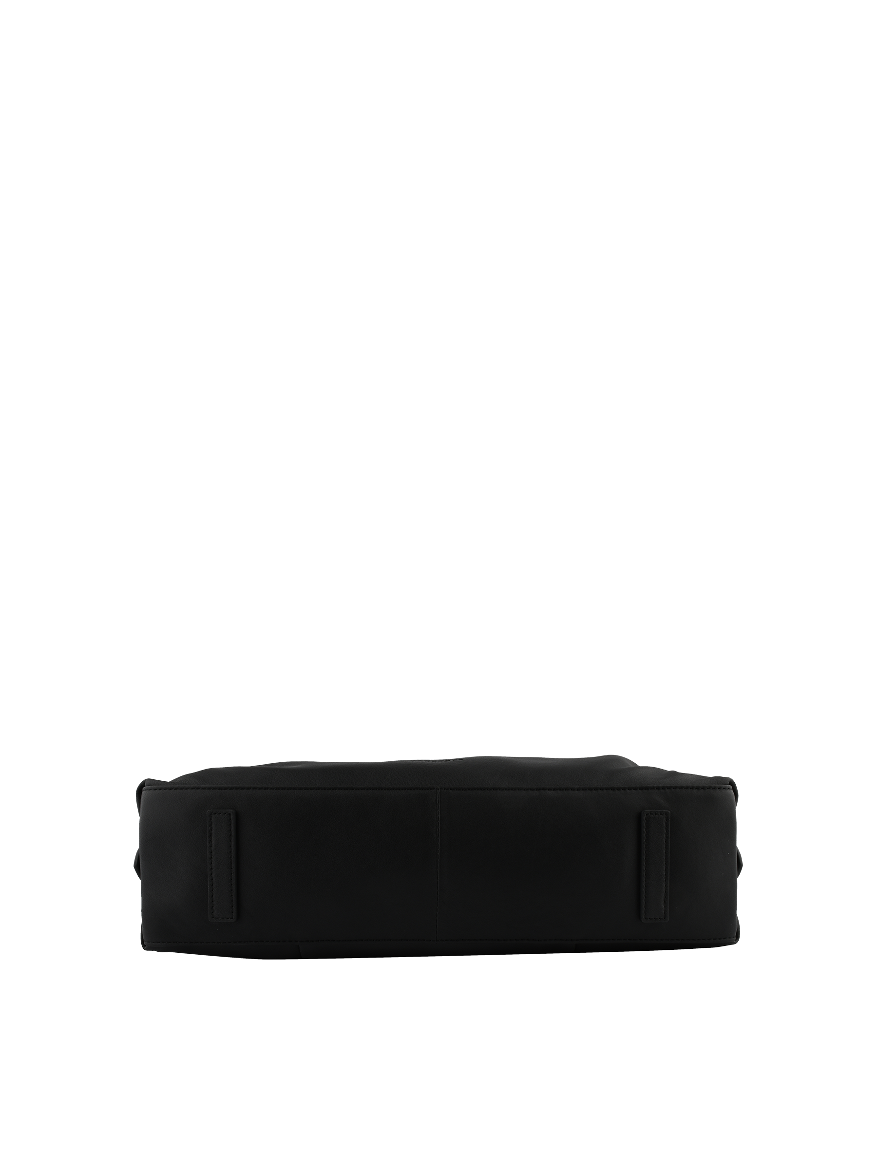 Calfskin leather shoulder bag POURCHET Black